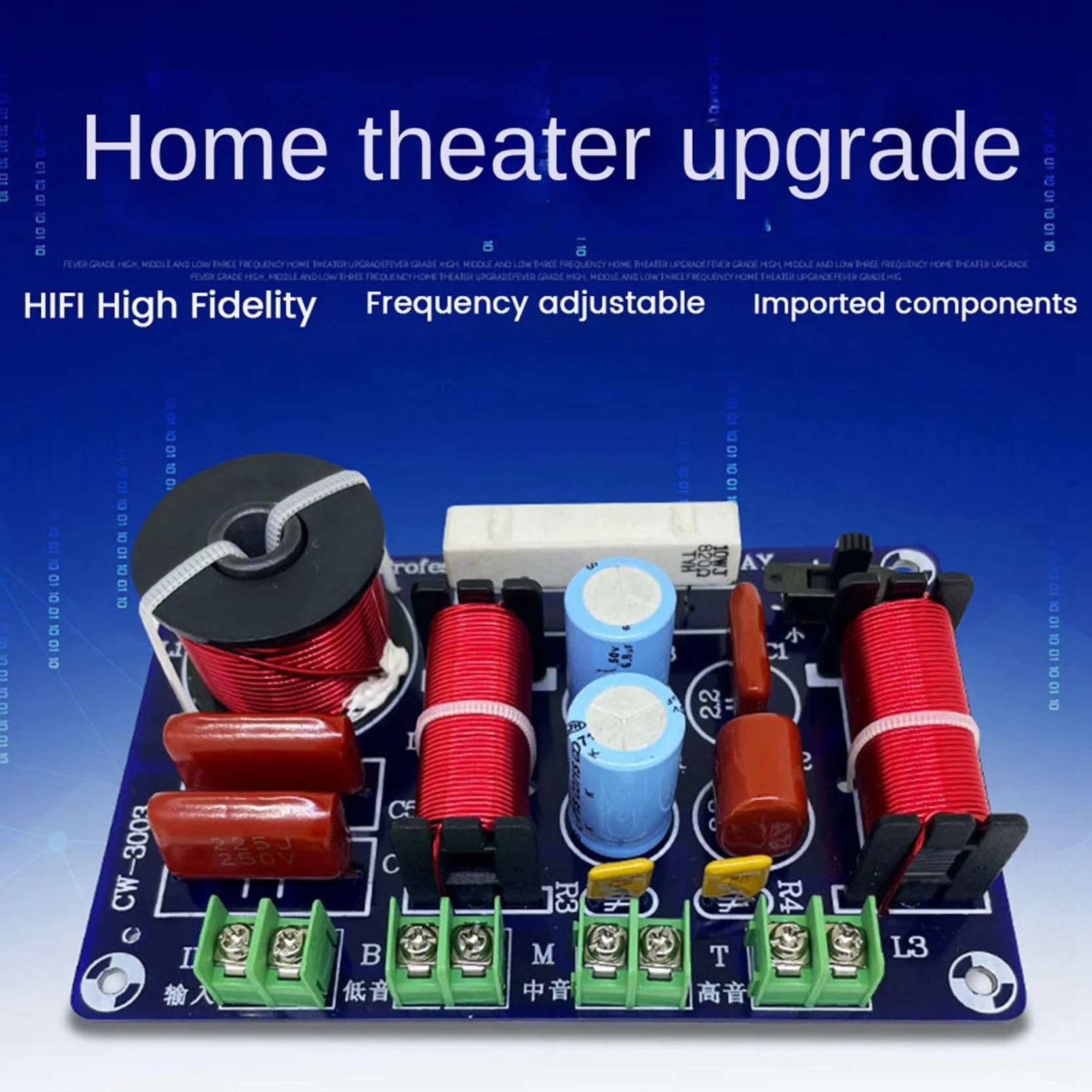 2 diffusori HiFi a 3 vie, splitter di frequenza HiFi crossover, filtro fai da te, Ktv Stage Car Audio Woofer