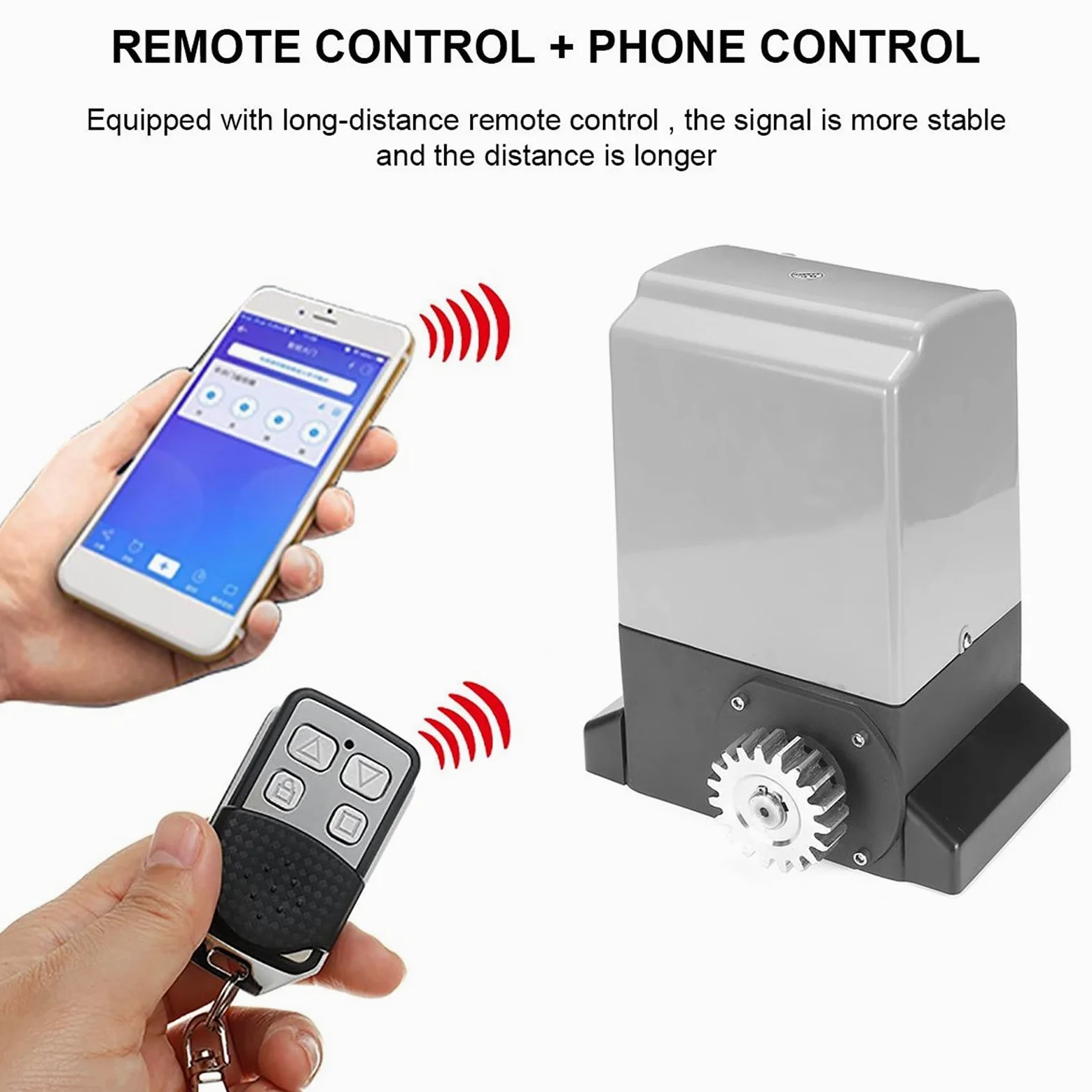 Per apricancello a battente 800-160. 0KGS 220VAC. Apriscatole del cancello scorrevole di ACDC. Motore come motore più stretto con kit di controller WiFi sensore di sicurezza(370W 0-800KG)