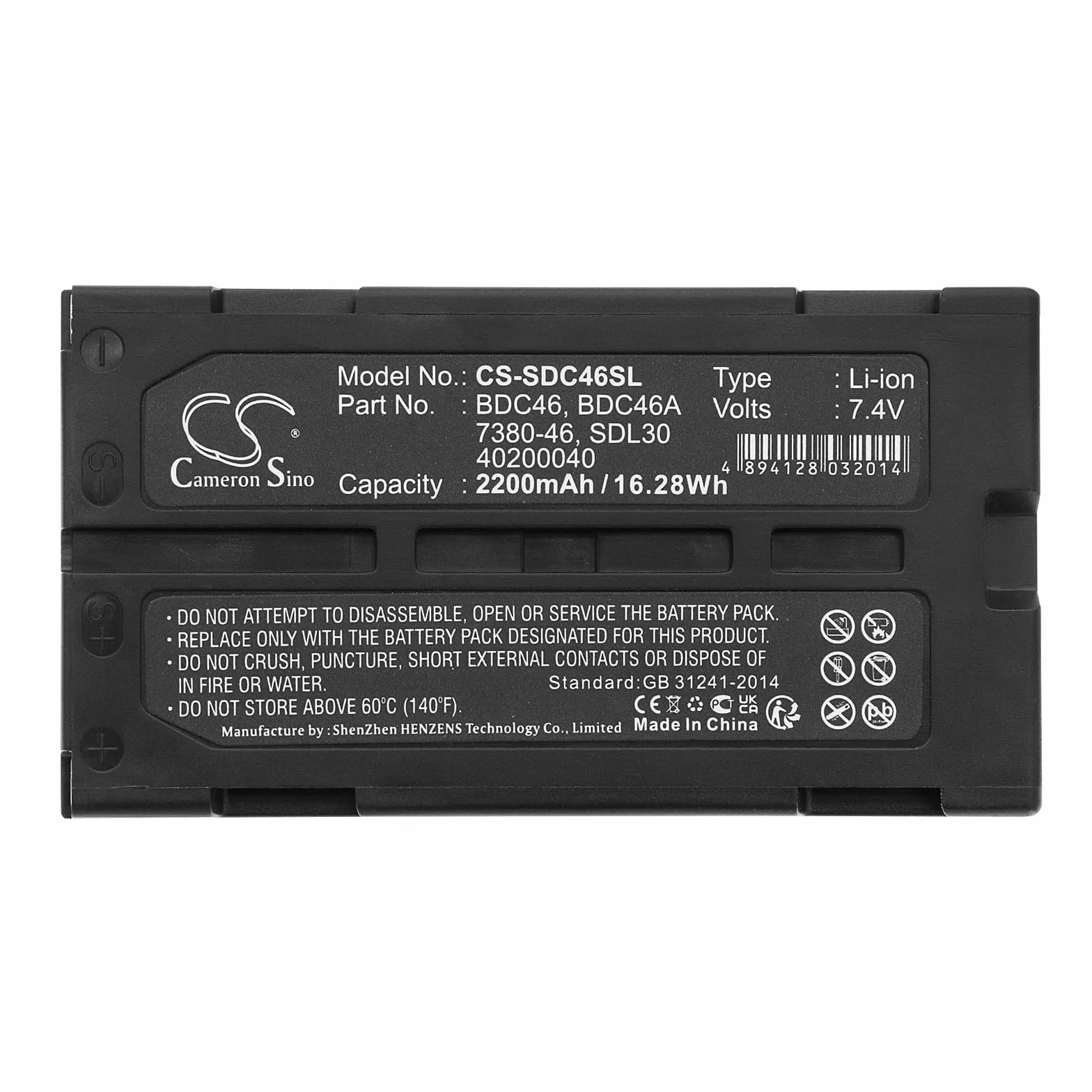 Batteria compatibile con fit to Sokkia SET630RK, SET330RK, SET330, SDL30M 10, SET6 30RK, SET310, SET230RK3