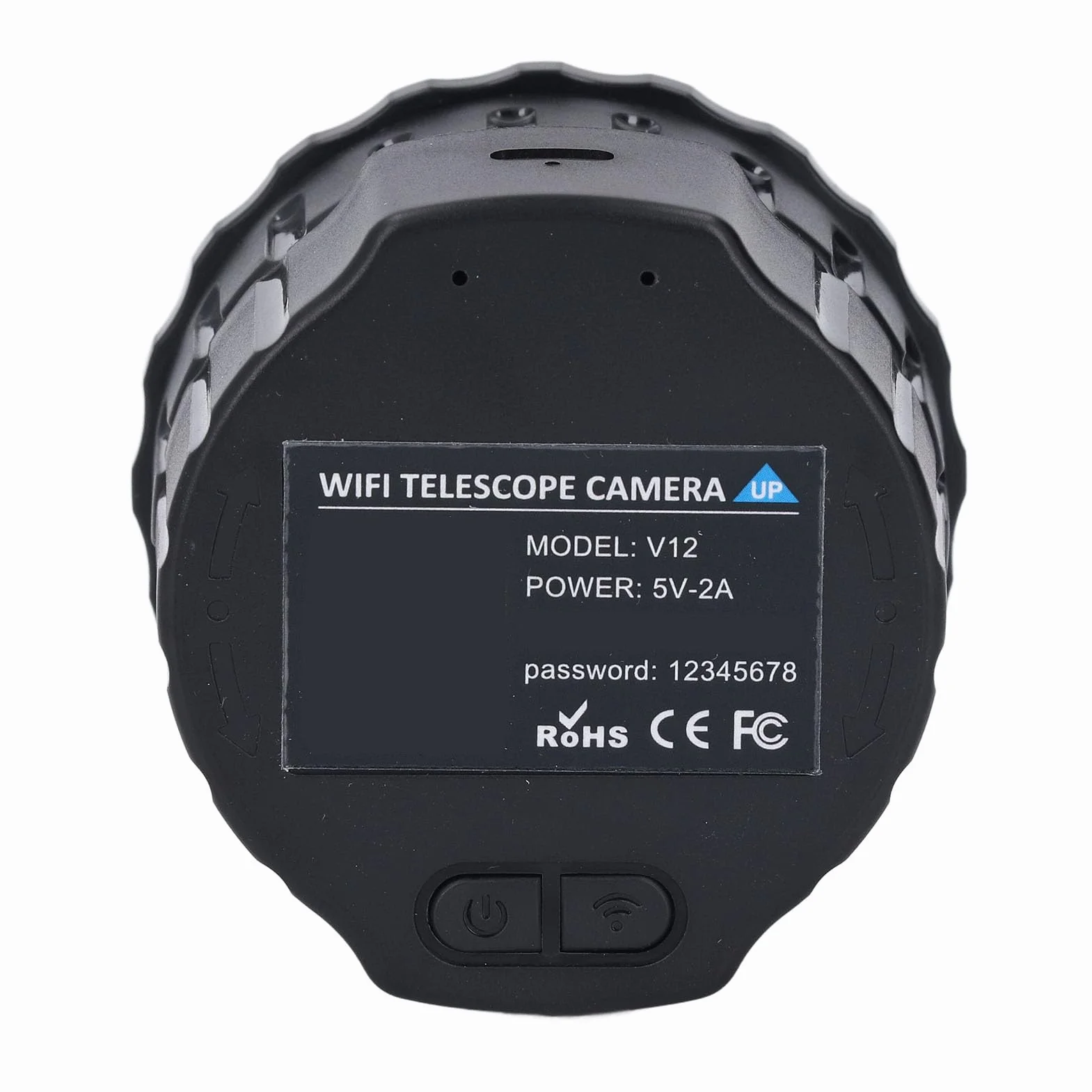 Telecamera WiFi, Oculare Elettronico Wireless, Registrazione Video 2K e Foto da 24 MP per Telescopi da 24 Mm-50 Mm, per Astrofotografia, Birdwatching (Nessuna memoria)