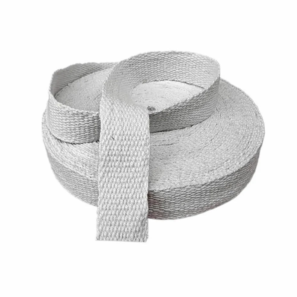 Corda in fibra di vetro per stufe, Corda di tenuta intrecciata in fibra ceramica ad alta temperatura Lunghezza 1M Spessore 3mm Larghezza 3x (30-100) mm | 3x100mm