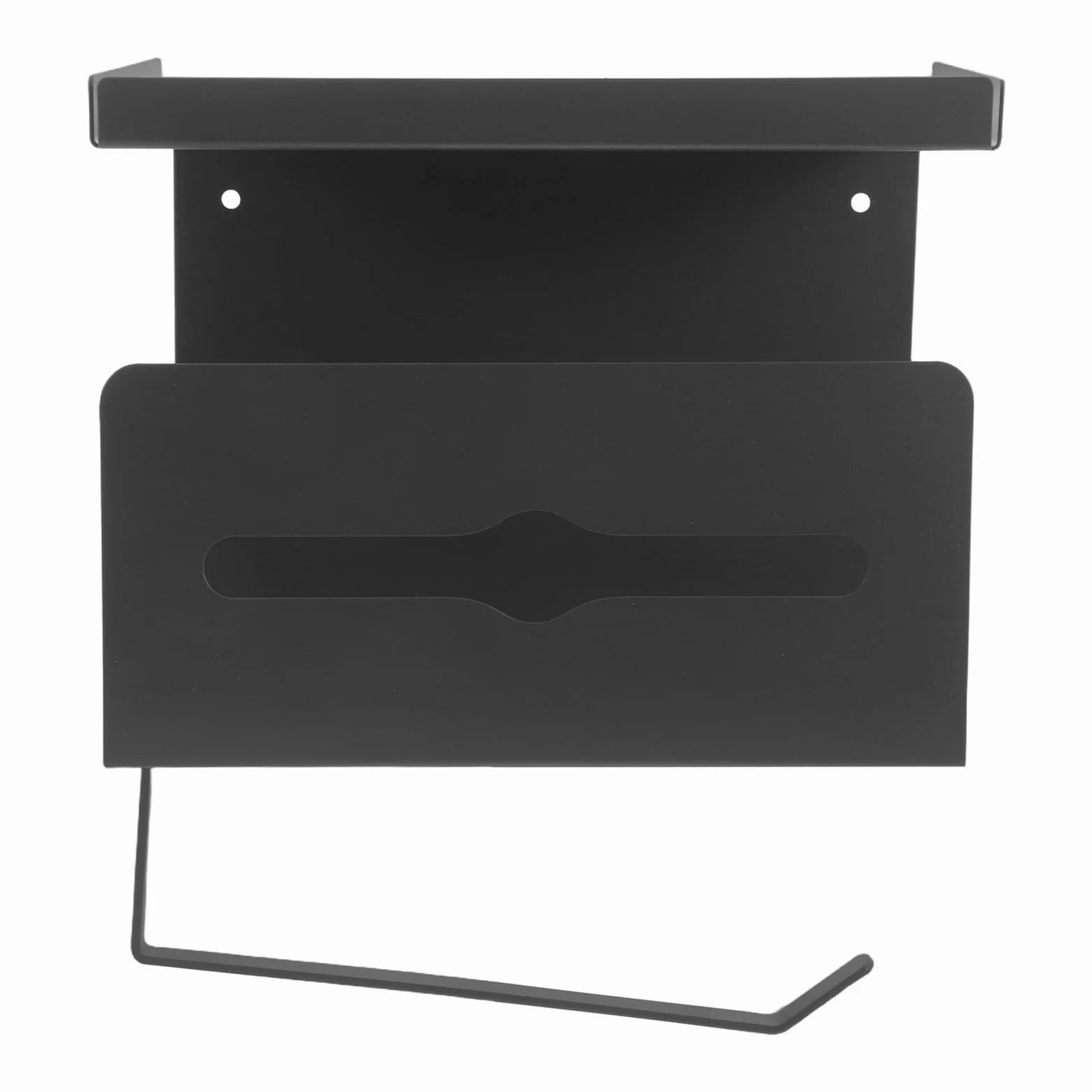 Portarotolo Carta Igienica da Muro con Mensola Telefono | Acciaio al Carbonio, Doppio Strato, Design Moderno, Montaggio a Parete, Uso Bagno e Casa