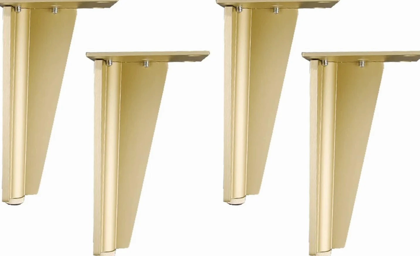 piedini per mobili. Gambe for mobili regolabili Gambe di supporto for mobili in lega di alluminio Gambe for mobili Gambe for divani e comodini Gambe for tavoli da appoggio Gambe in metallo 4 pezzi(25c