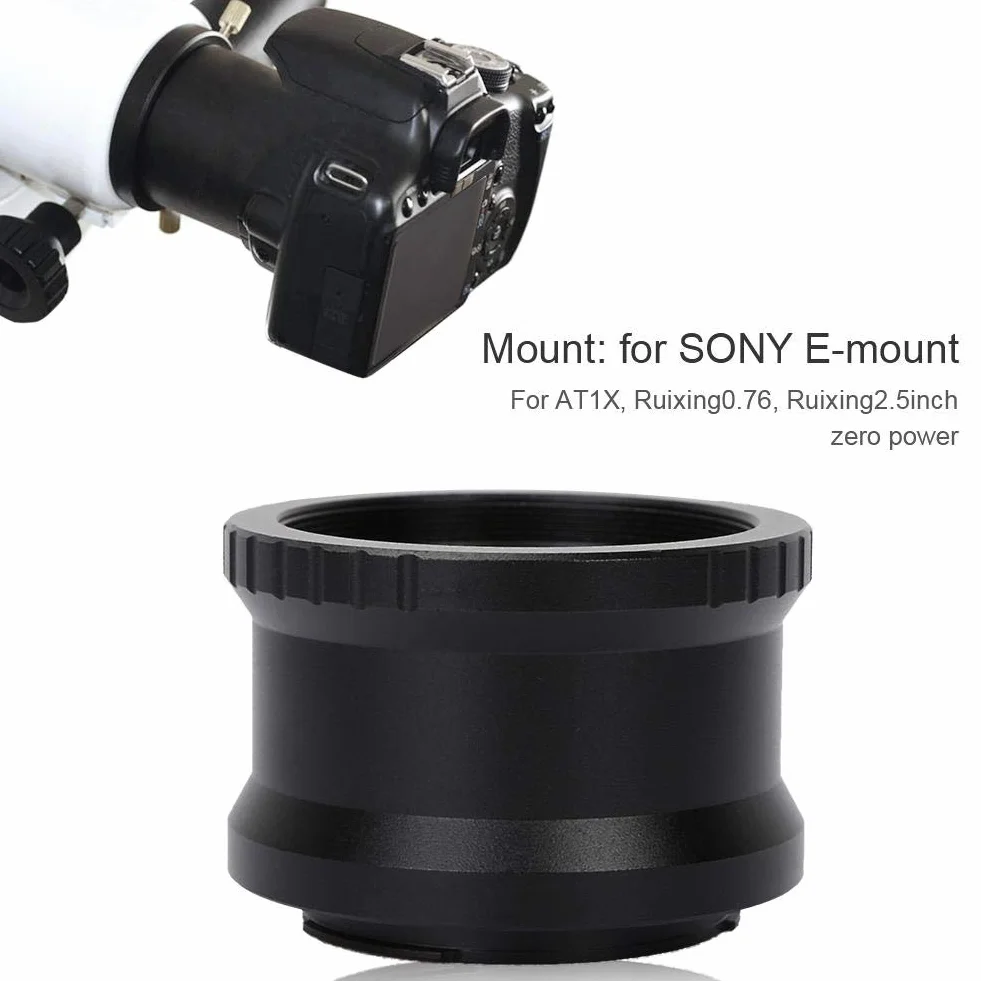 Mugast Teleskop Adapter für Sony NEX Kamera M48 0,75mm Adapterring Teleskop für Sony E-Mount