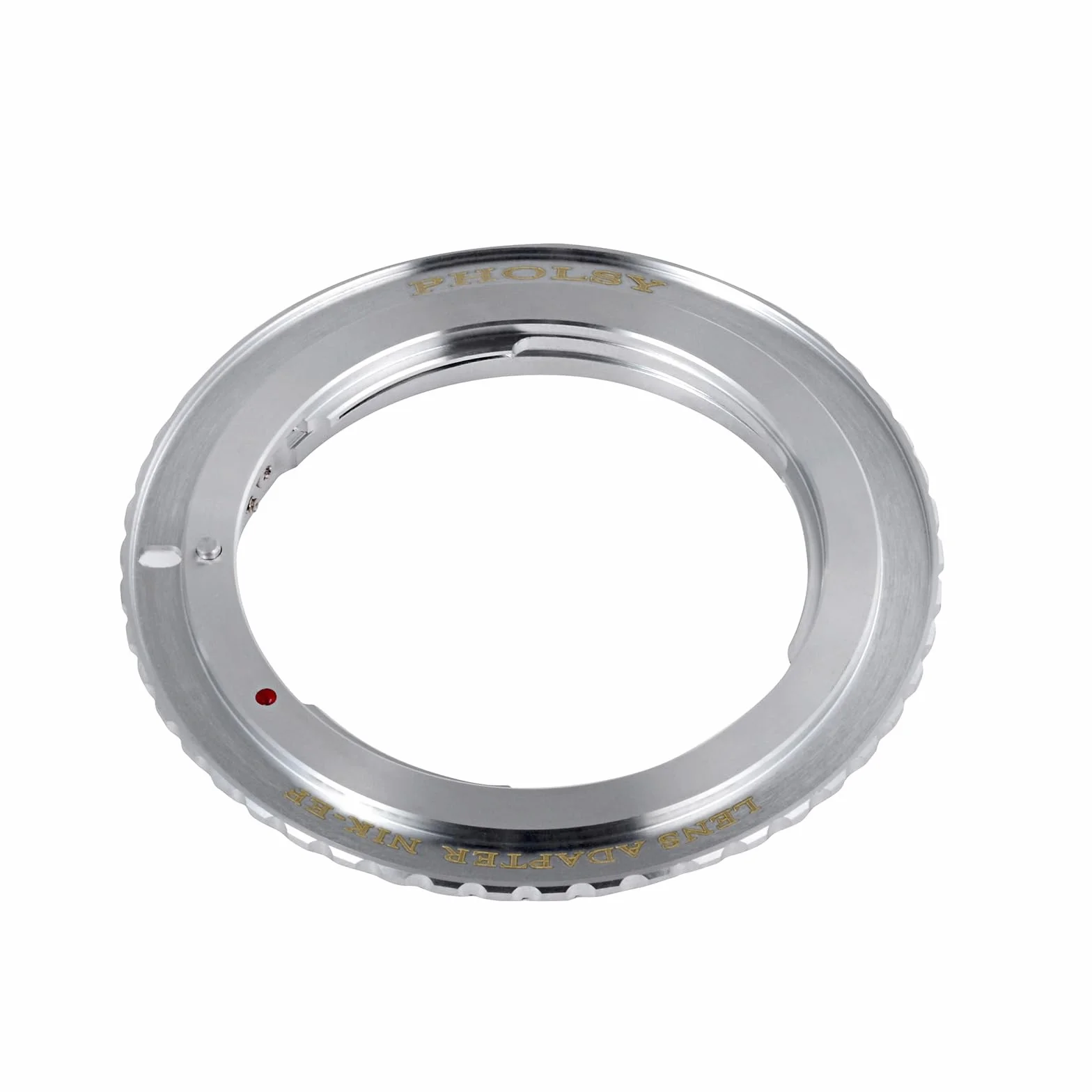 PHOLSY Anello Adattatore per lenti Messa a Fuoco Manuale Compatibile con Obiettivi Nikon F AI AF Mount e Canon EOS EF-Mount Corpo Fotocamera, Nikon F su EOS, Nikon F su EF