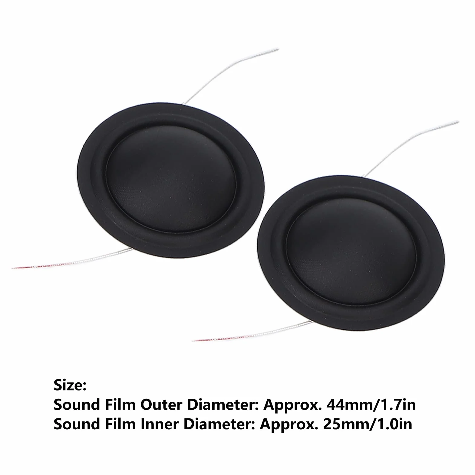 Annadue 2Pcs 25mm Tweeter Bobina Vocale, Pellicola di Seta per Dome Film, Sostituzione Fai da Te per Parti di Riparazione di Altoparlanti