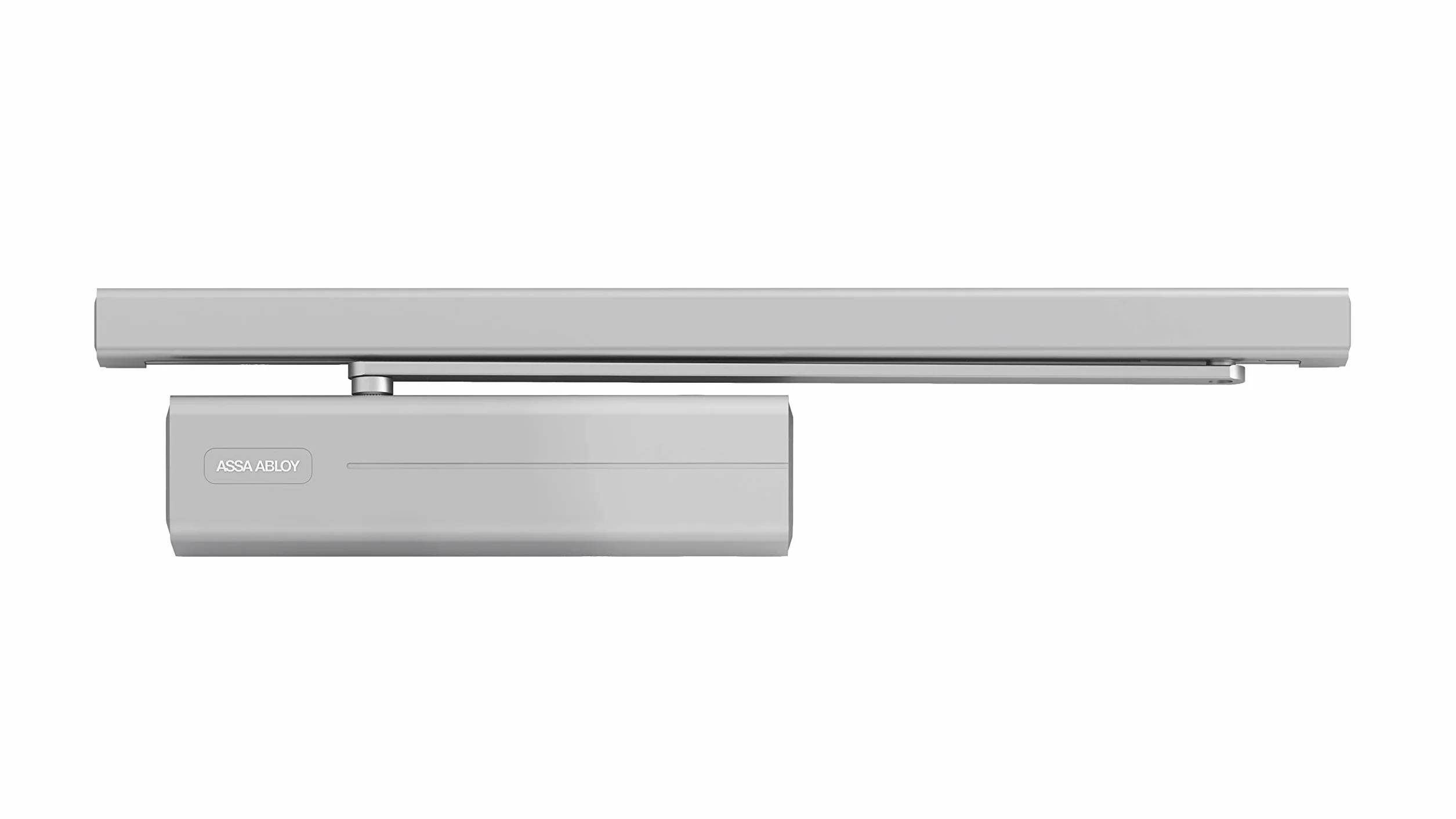 Tesa Assa Abloy DC500-D9016 Chiudiporta con Guida Scorrevole per Porte, Bianco, DC500