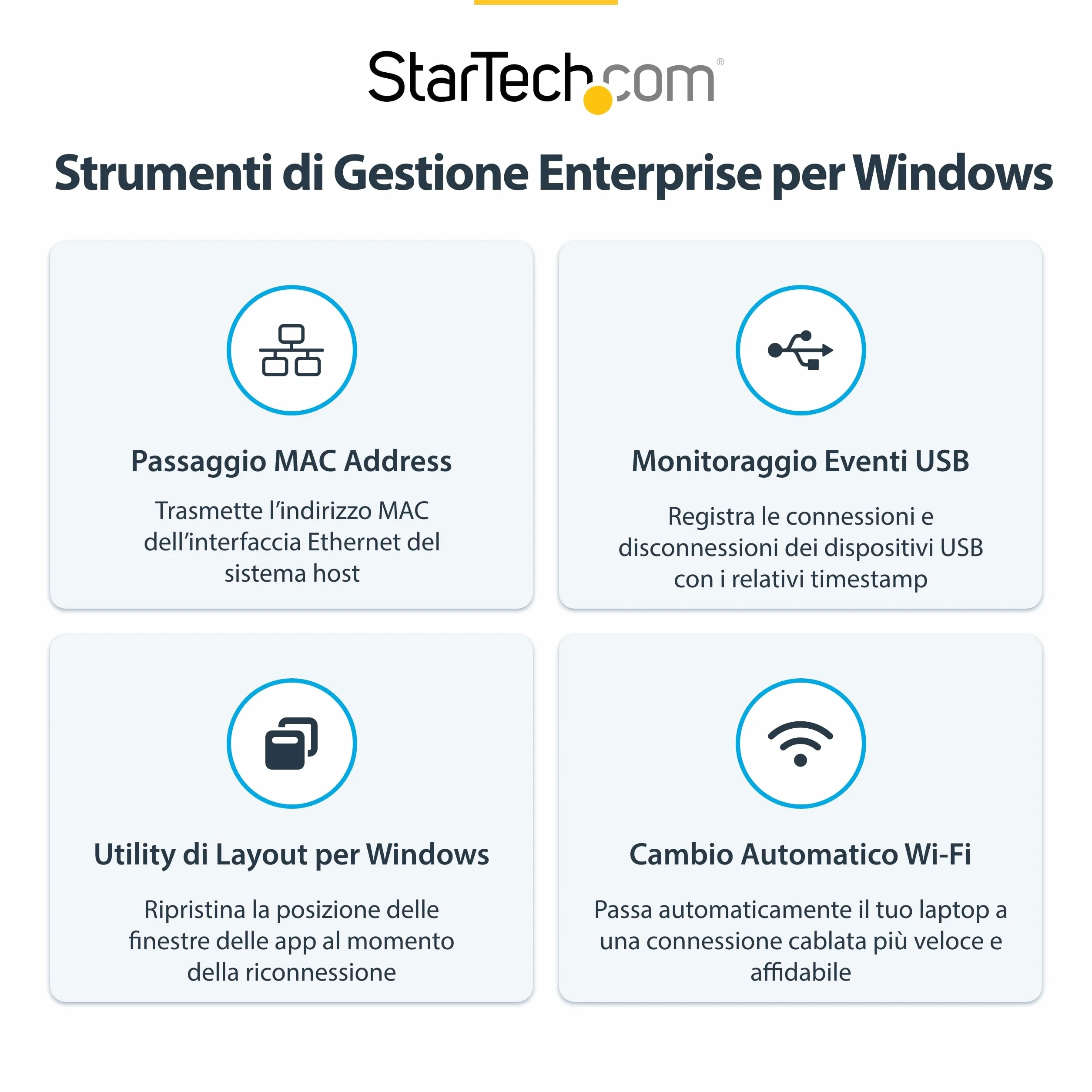 StarTech Docking Station USB4, Doppio Monitor 4K senza Driver per macOS e Windows, Dock USB-C Universale con Power Delivery da 100W per Laptop, Ethernet 2,5GbE