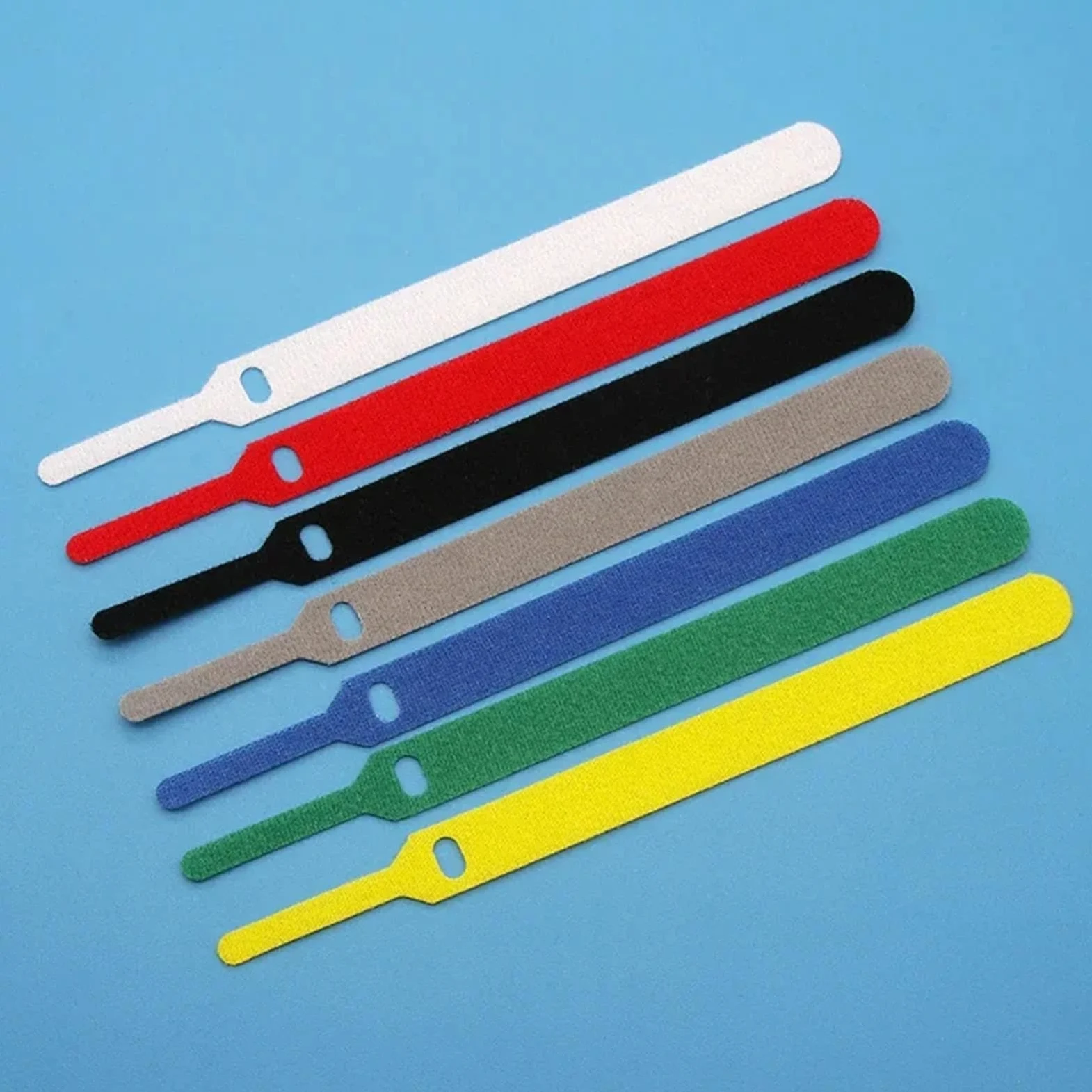 Fascette con zip, 20-200 fascette staccabili, 150, 200, 300 mm, in plastica, riutilizzabili, in nylon, fascette stringicavo lunghe (verde, 300 mm x 200 pezzi)