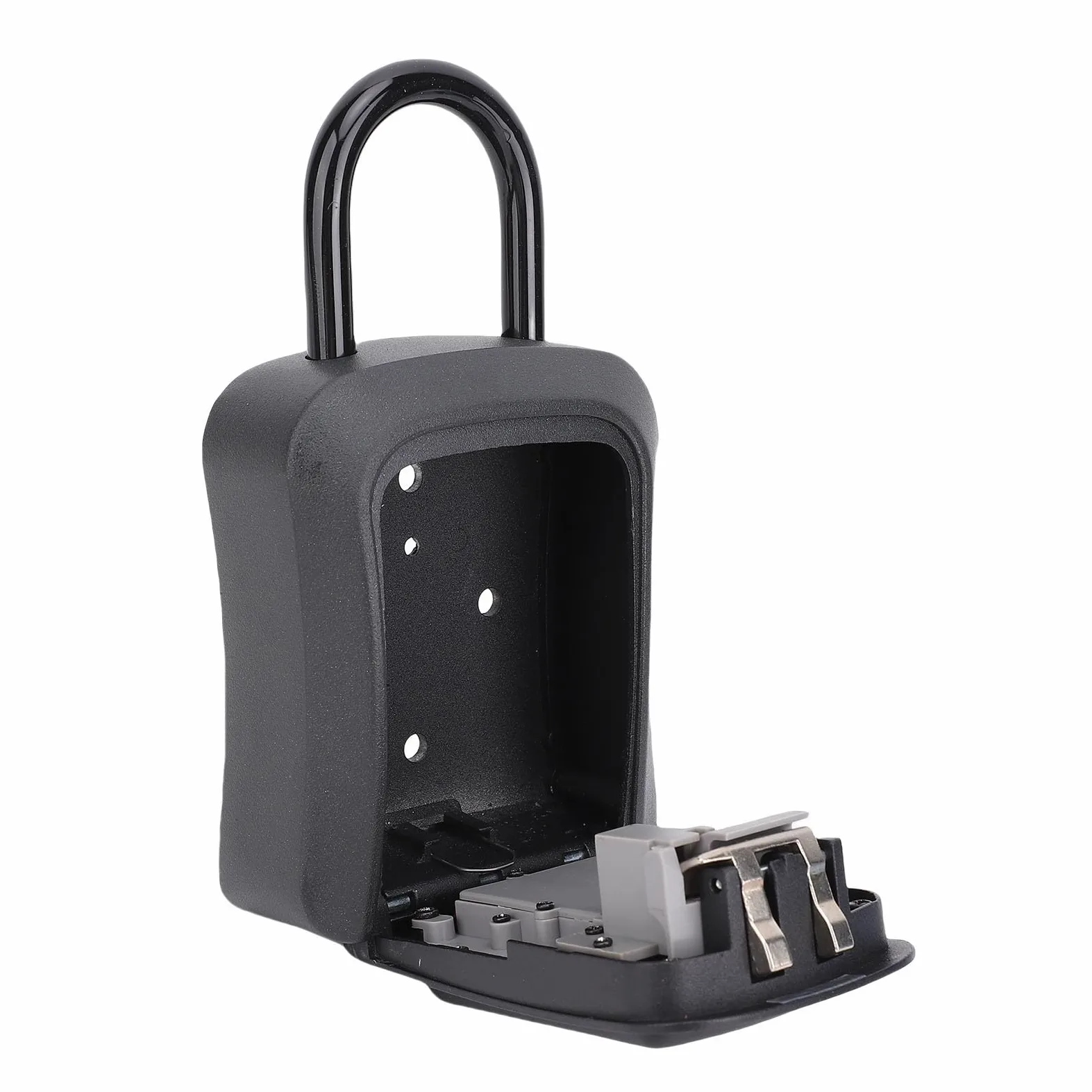 Cassetta di Sicurezza Portatile per Chiavi Intelligenti, Controllo 'app con Accesso Senza Chiave Meccanico Bluetooth, Grillo a U IP65 con Ampio Spazio di Archiviazione per Casa, Garage, Uffici