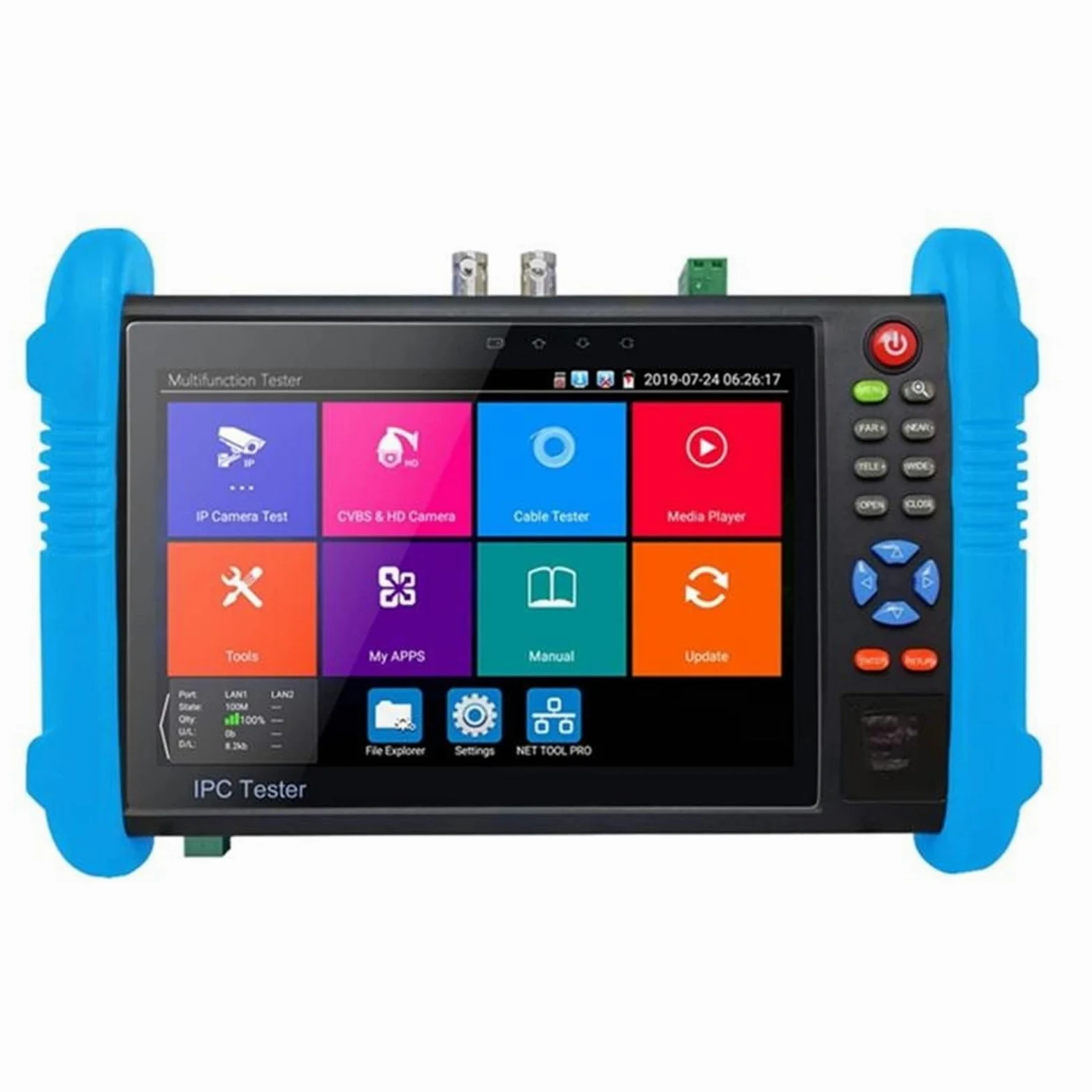 Tester per analizzatori CCTV Network Engineering Treasure IPC9800ADHPlus+ Tester di videosorveglianza coassiale rete Ingresso HDMI 4K con touch screen/display LCD