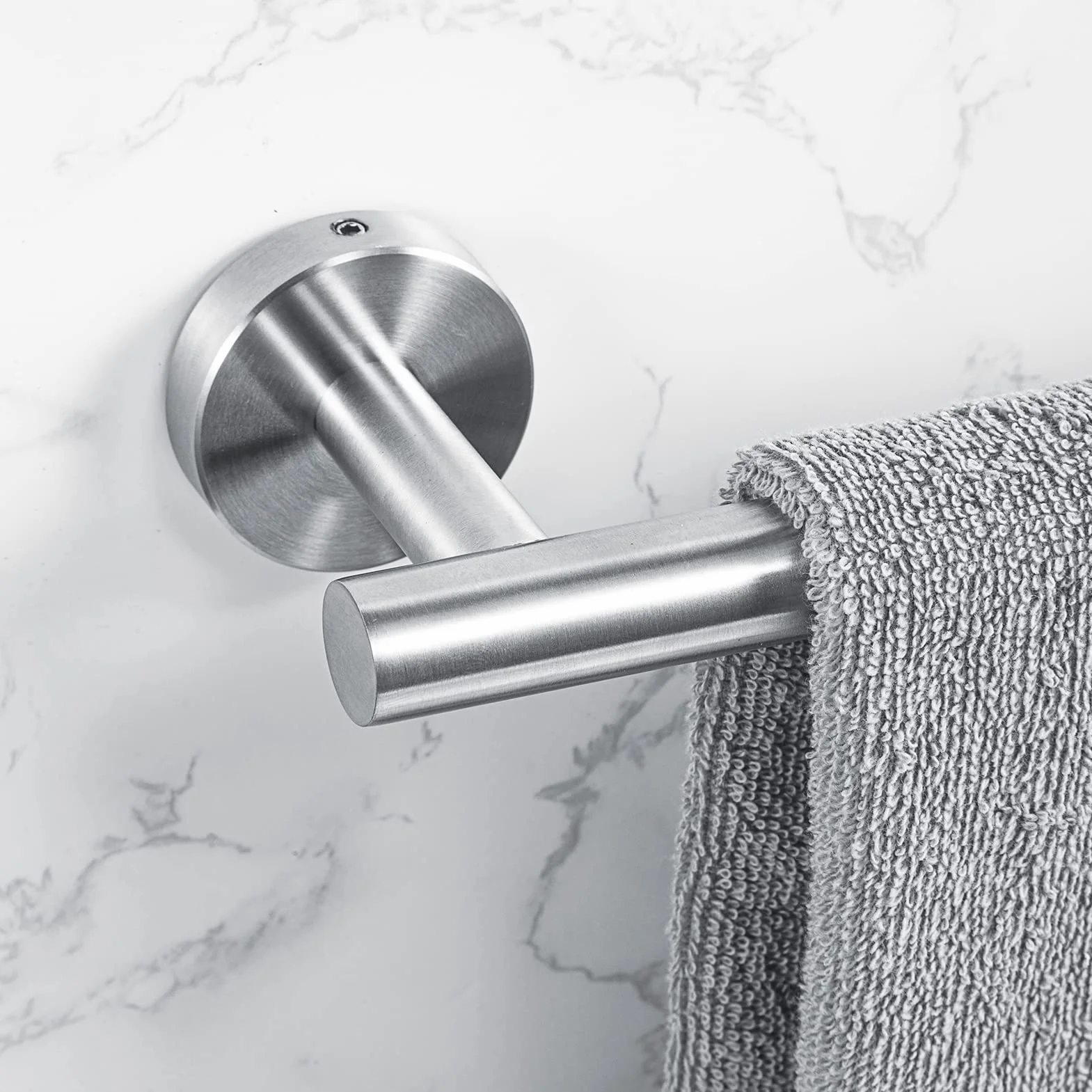 YUET Porta Asciugamani Bagno 40CM Acciaio Inossidabile SUS304 RUSTPROOF Spazzolata 16''