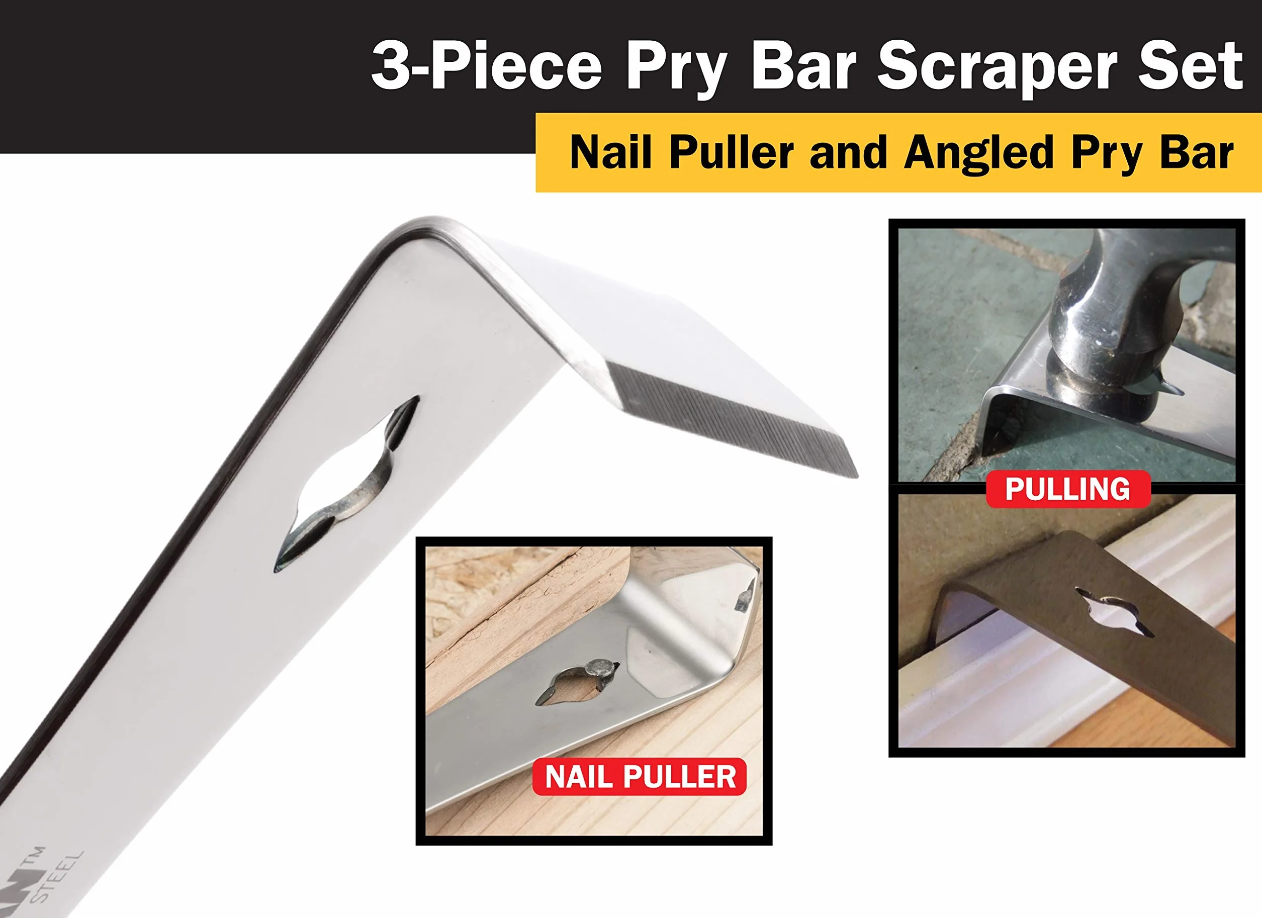 Titan 17007 3-Piece Pry Bar Set