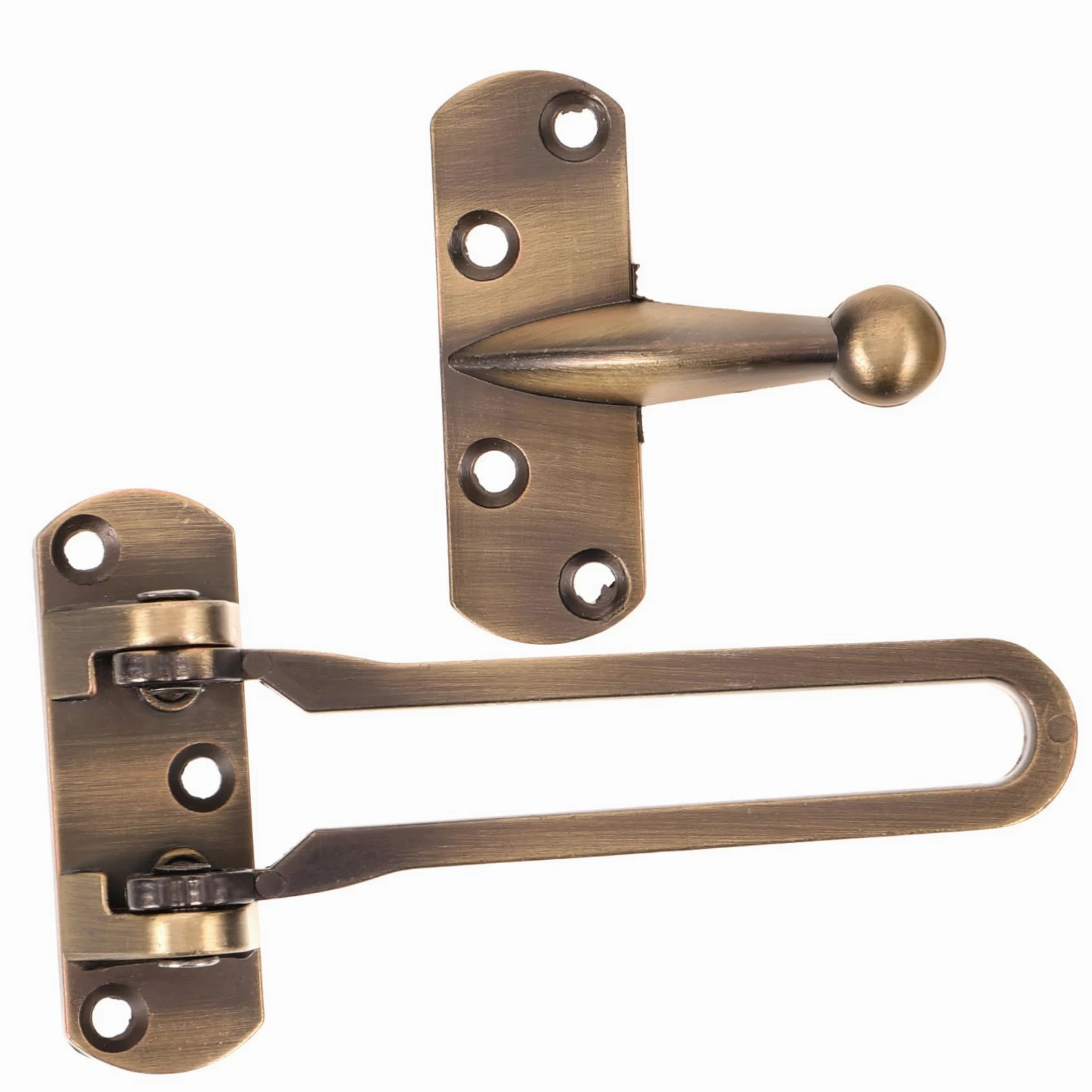 5 Pezzi Serratura Sicurezza per Porta con Chiavistello Vintage e Hotel Design Elegante e Pratico Antico