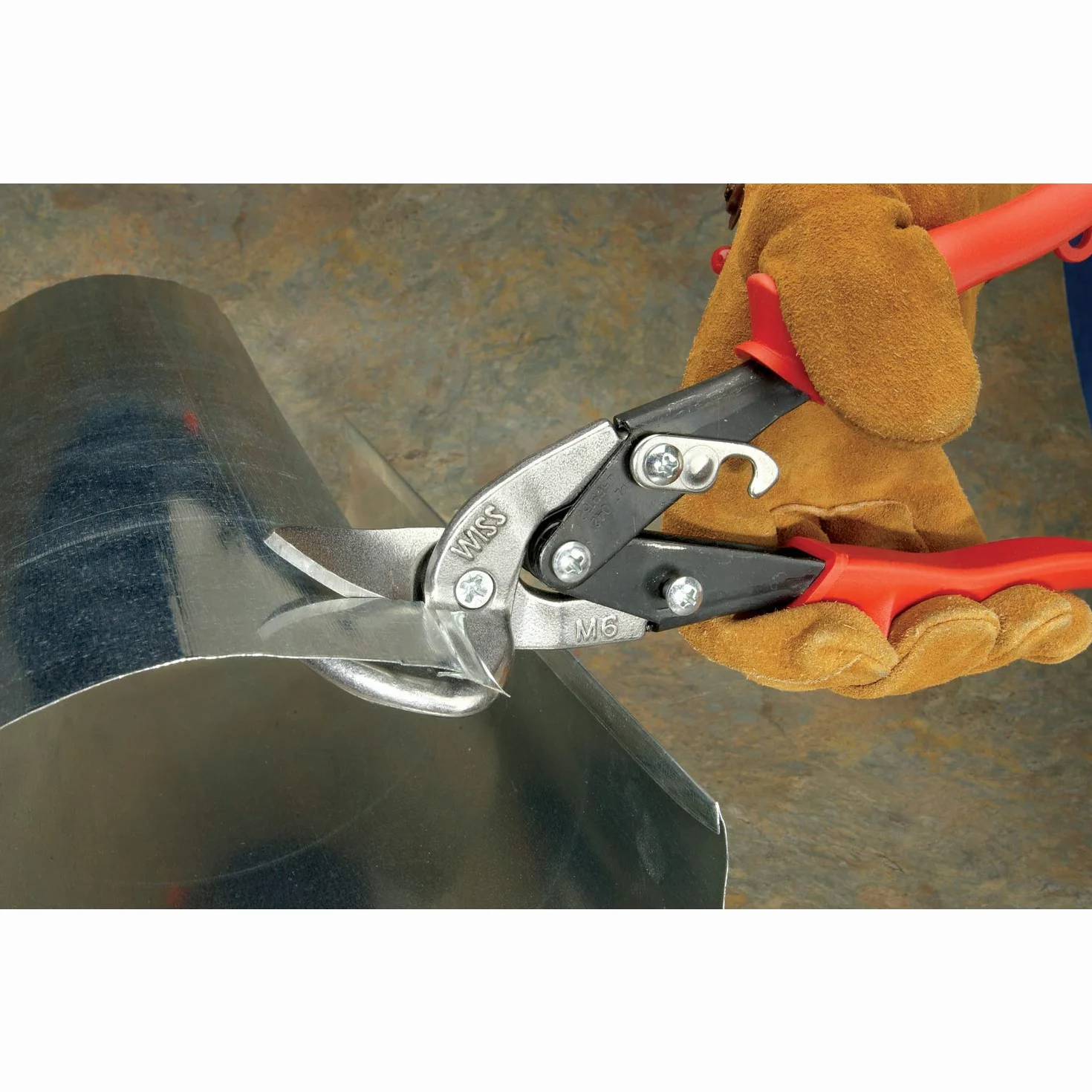 Wiss M6R 9-1/4in Metalmaster Cesoie Offset Tagli Dritti a Sinistra Impugnature Rosse