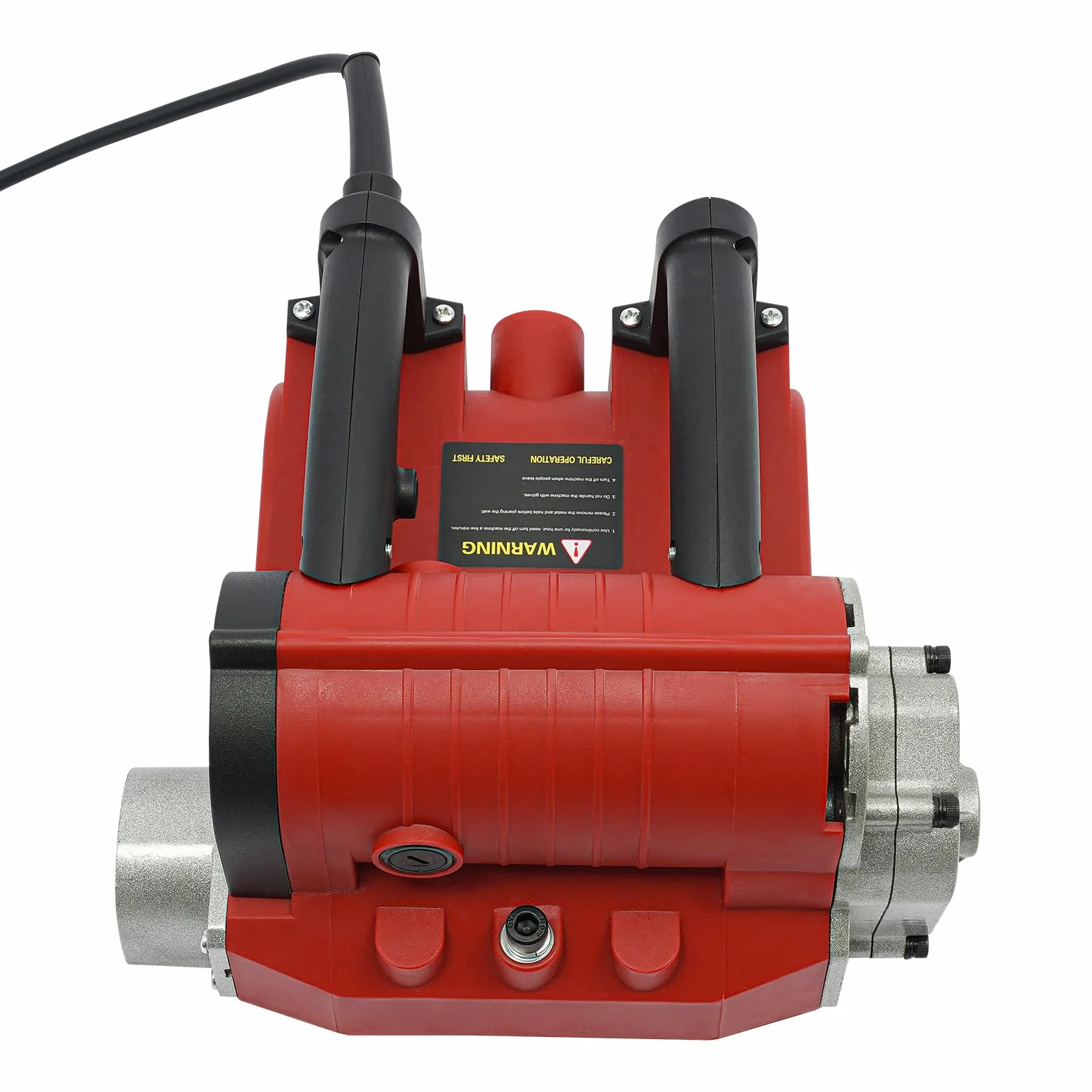 Fresa per calcestruzzo, 4580 W, 3500 u/min, 15 cm, larghezza 1-4 mm, regolazione della profondità, lame in acciaio al tungsteno, connettore aspirapolvere, cavo da 3 m, rosso, per intonaco, cemento