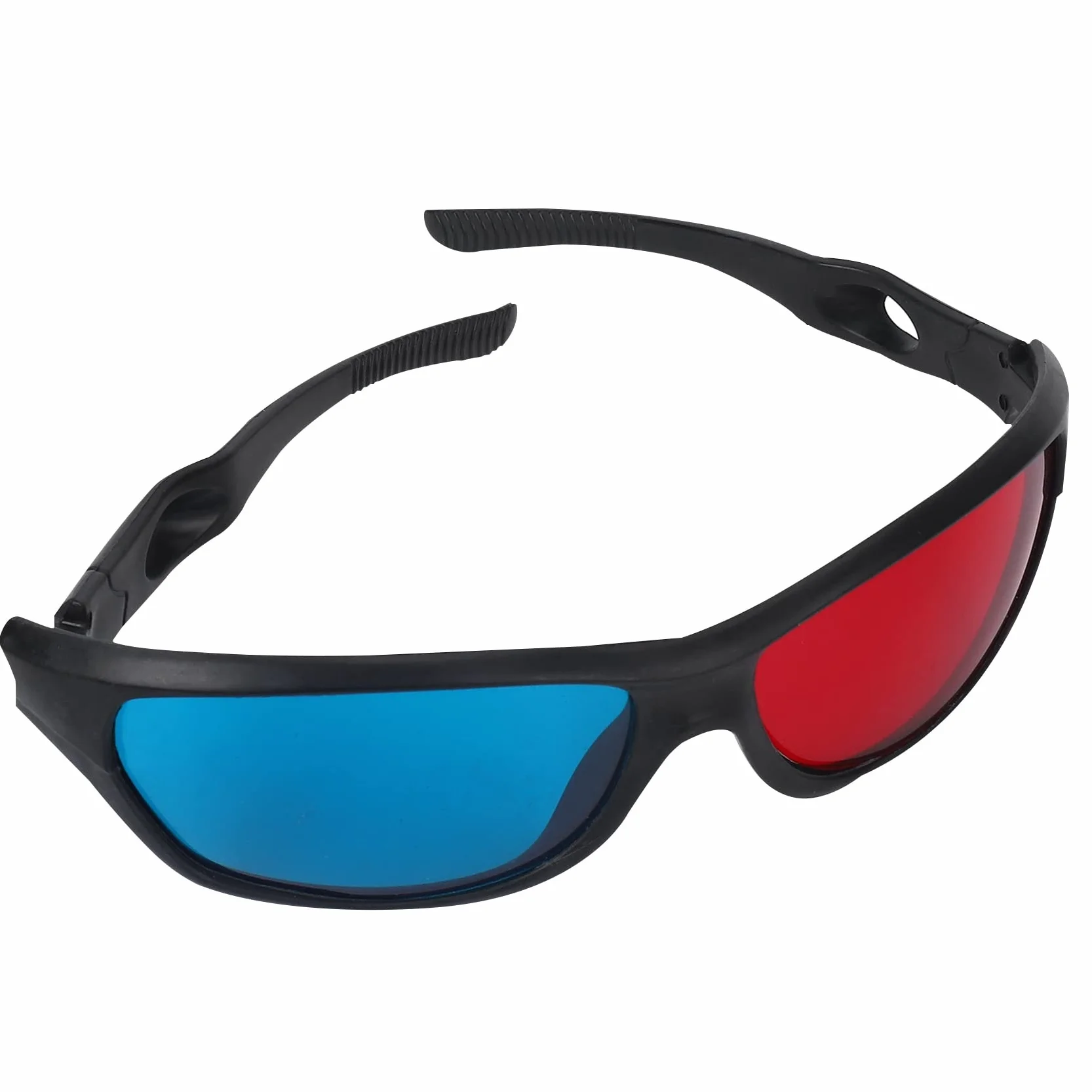 5 x occhiali anaglifi dimensionali per visione 3D rosso e blu per TV, film, giochi, DVD