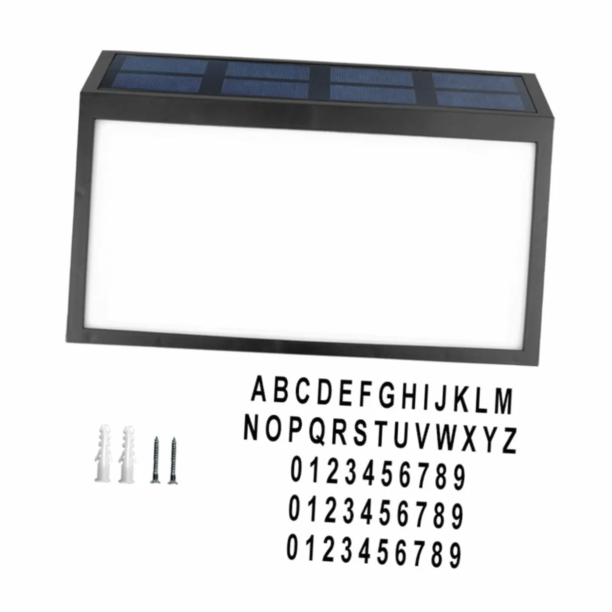 BESTonZON 1 Set targa solare luci per esterni lampade luce solare numeri civici accesi numeri di di indirizzo numero luce della porta lampada a muro il addominali
