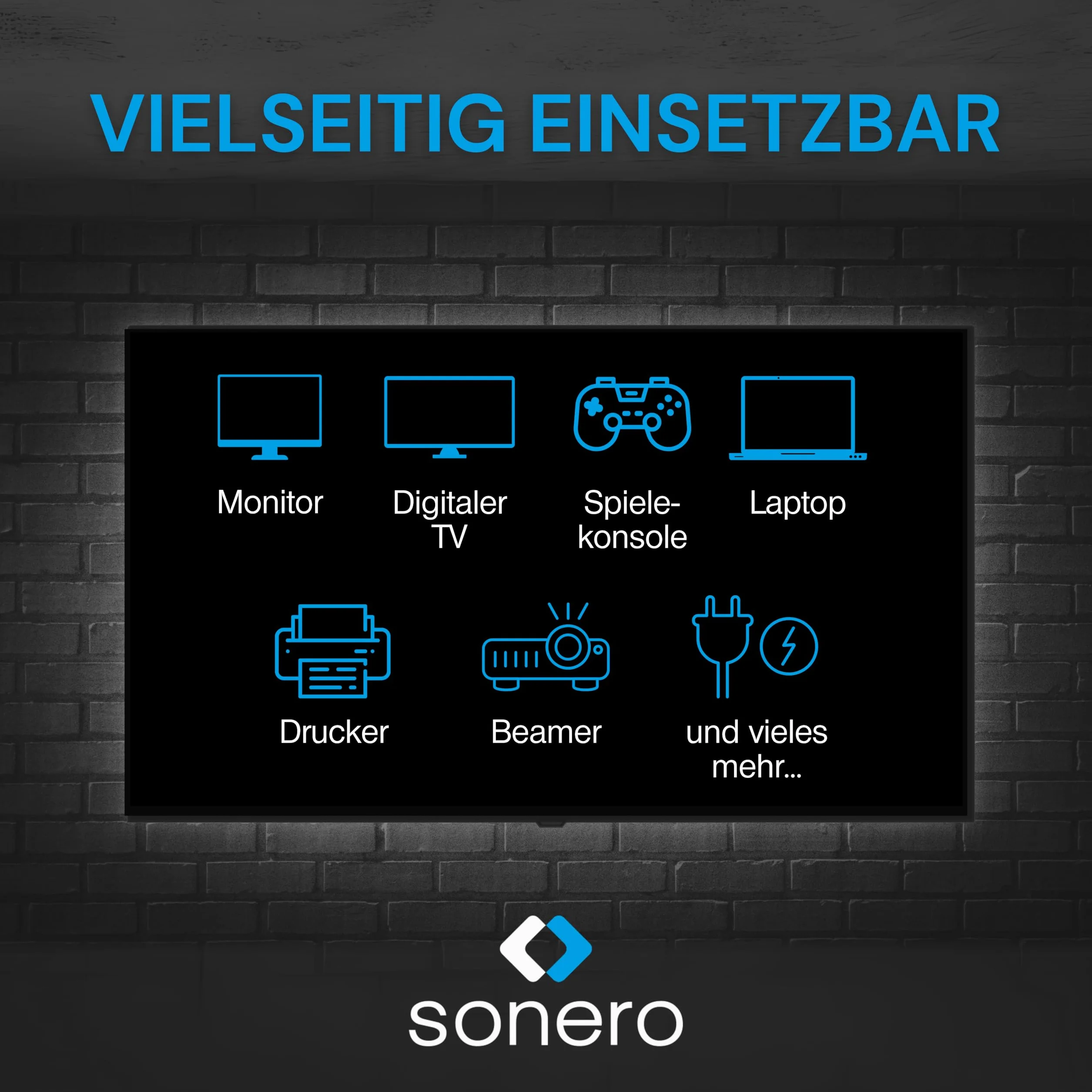 sonero cavo di alimentazione cavo di rete a 2 poli, 0,50 m, spina di rete Euro tipo C a presa IEC C7 Euro 8, cavo di alimentazione con angolo di 90° per TV, PS5, PS4, PS3, elettrodomestici, nero