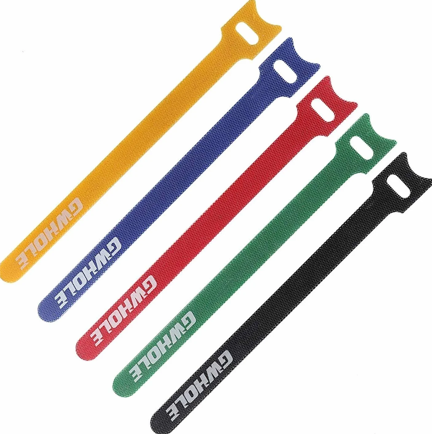 Set di 60 fascette stringicavi regolabili riutilizzabili 1,2 x 18 cm