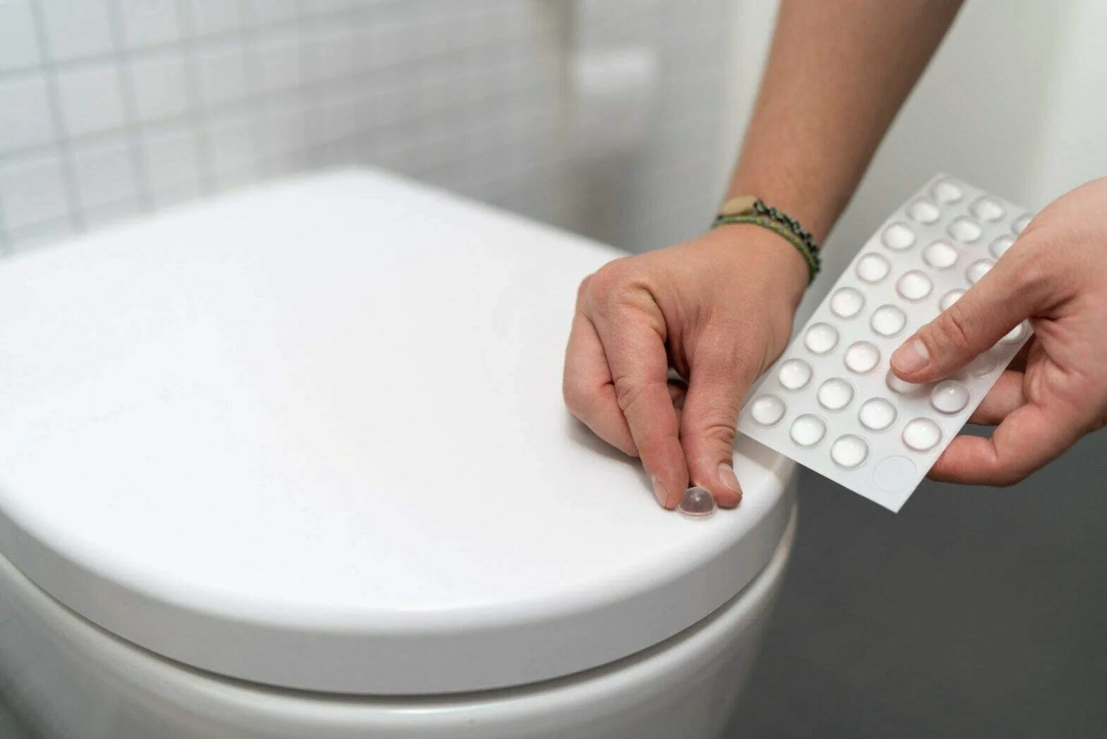 Ammortizzatori di Colpi Paracolpi Silicone Trasparente Autoadesivi 172 Pezzi 4 Misure per Porte Mobili