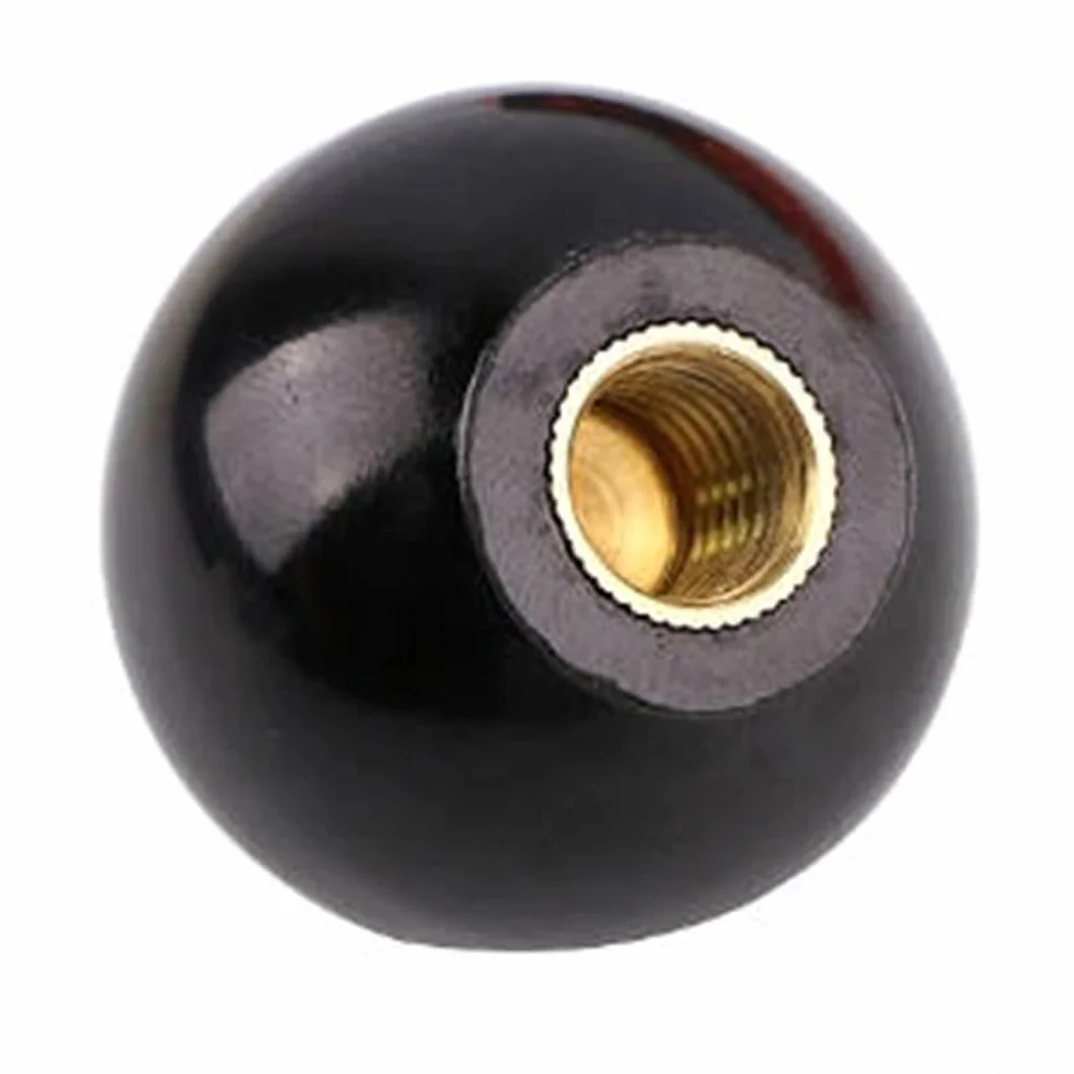 Impugnatura Dado a Sfera con Bachelite e Anima in Ottone M12-40Red per Macchina Utensile