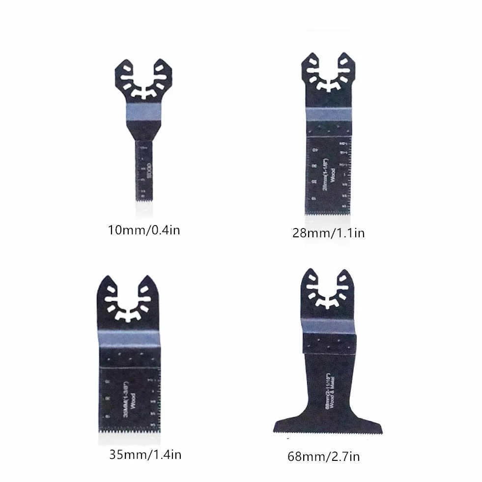 8 lame universali in acciaio al carbonio per taglio del legno, lame oscillanti per utensili multifunzione Fein, Dremel, Bosch, Makita, Dewalt