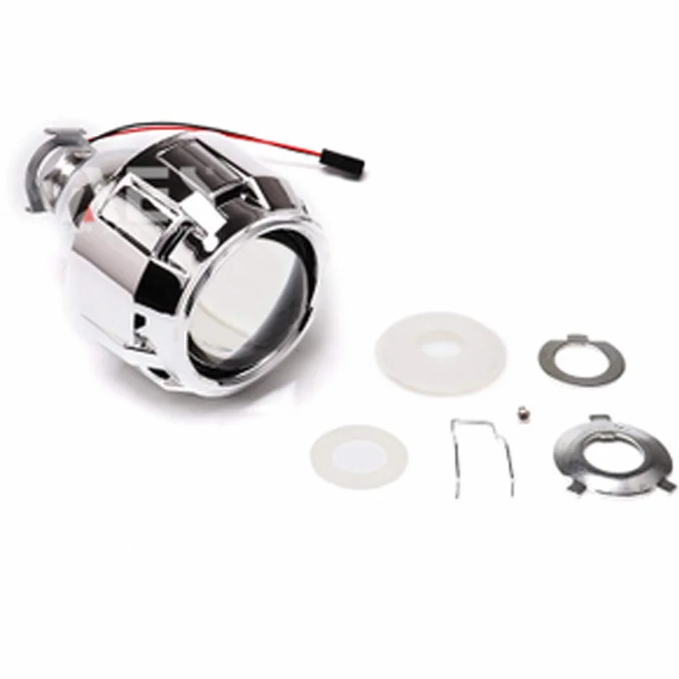 Festnight 2.5"HID Bi-Xenon Lente per proiettori Lente Frontale H1 H4 H7 Raggio Alto/Basso RHD