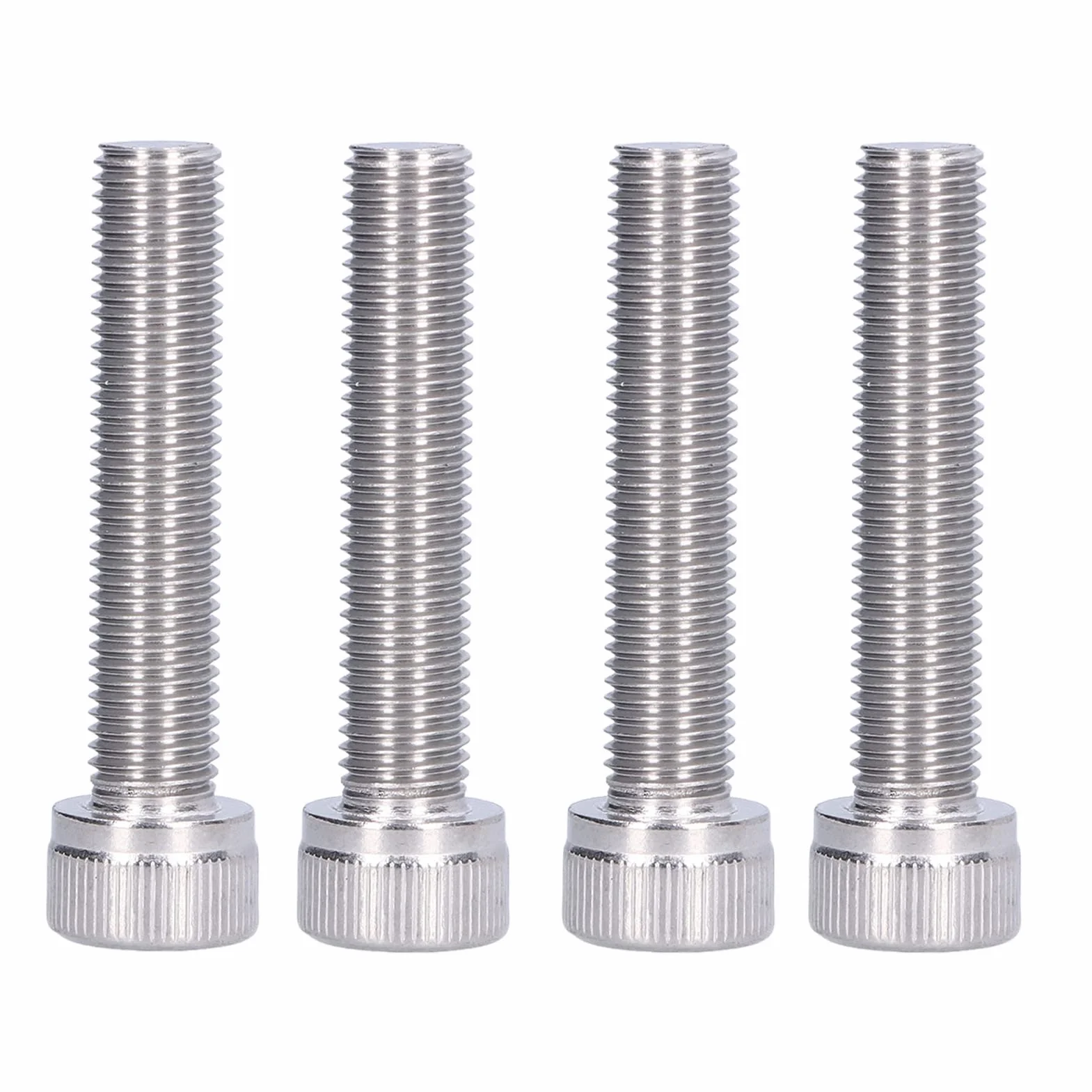 Bullone Esagonale M10x1,25 4 Pezzi Vite Acciaio Inossidabile A2 Fissaggio Passo Fine Hardware M10*45