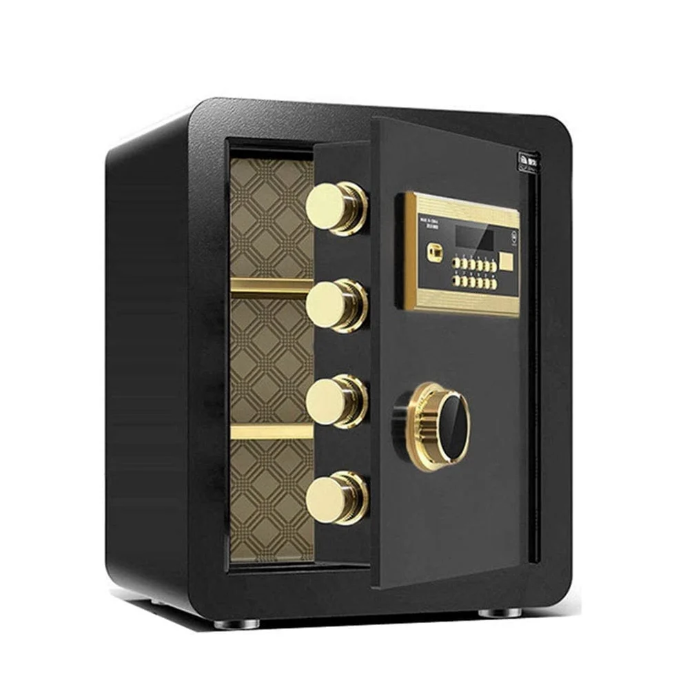 XJBTBA Cassaforte Elettronica con Password, SDeposit Interamente in Acciaio antifurto Comodino da 35 cm Stoccaggio Invisibile per Contanti/Gioielli/Documenti SCabinet