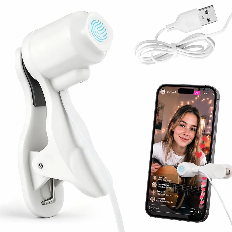 Auto Clicker, 3 Marcia Auto Screen Clicker, Simulazione del Funzionamento delle Dita Autoclicker, Continuous Click Auto Clicker per Telefono, Bianco