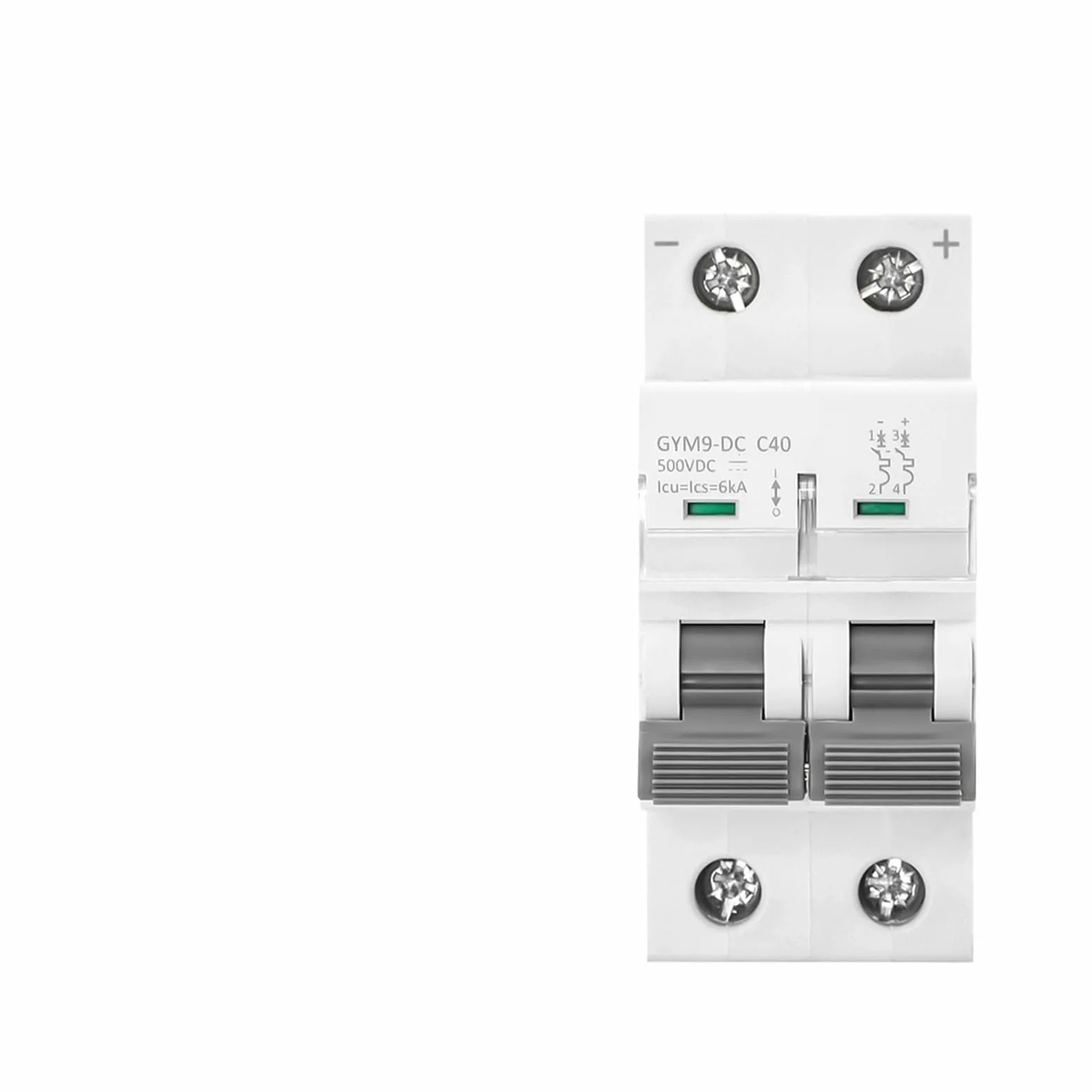 Interruttore automatico DC 6KA 2P 500V Sezionatore isolatore for protezione da sovraccarico del sistema fotovoltaico 6A-63A(63A)