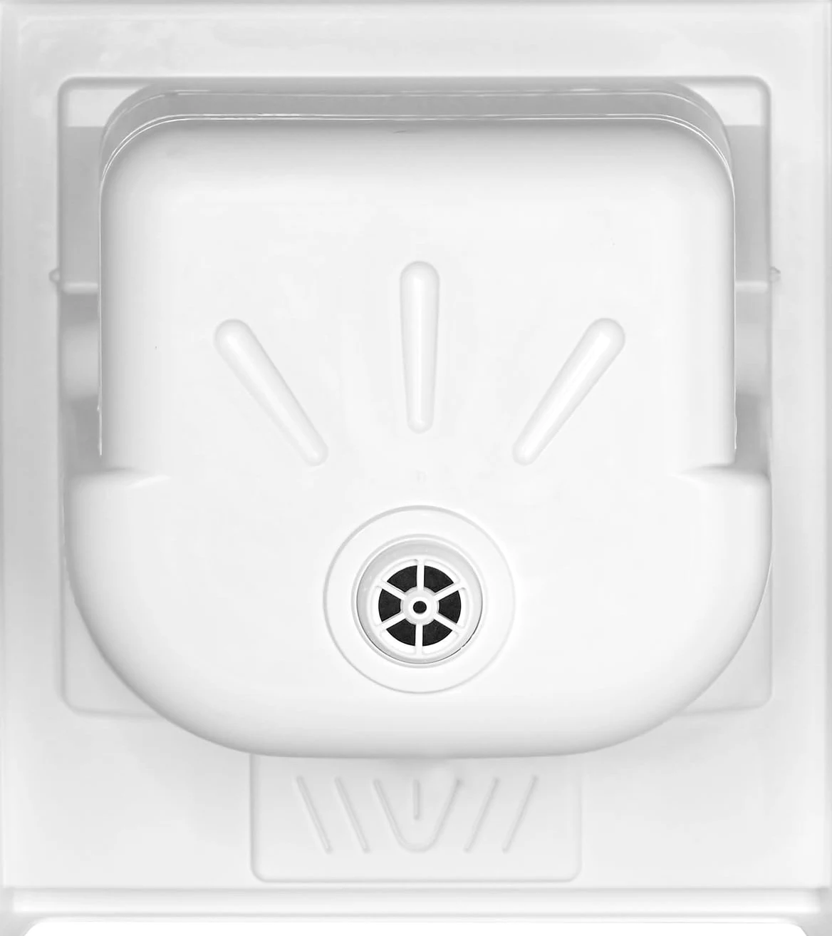 Lavatoio Lavapanni in Resina PP, Bianco, 45x50 Ideale per Ricambio o Installazione su Mobile o Piano da appoggio in Lavanderia o Cucina Incluso di Kit Sifoneria