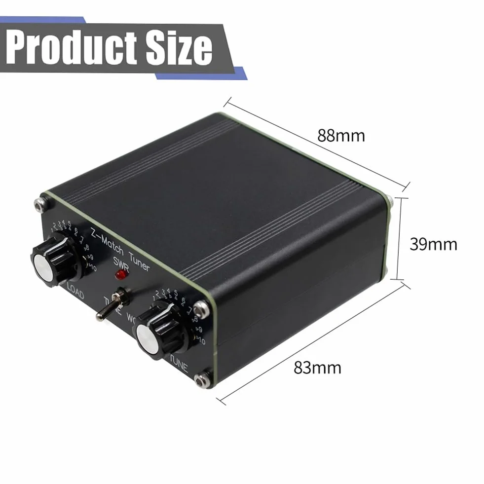 QRP Z-Match Sintonizzatore manuale Antenna 5 W Sintonizzatore 3-28 MHz Sintonizzatore antenna HAM