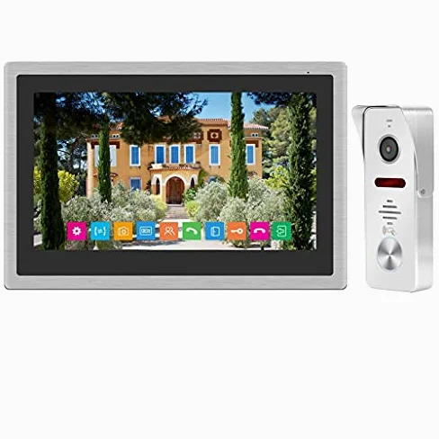 Campanello Video citofono WiFi 10 Pollici Videocitofono IP Wireless Telecamera Campanello 1080P con rilevamento