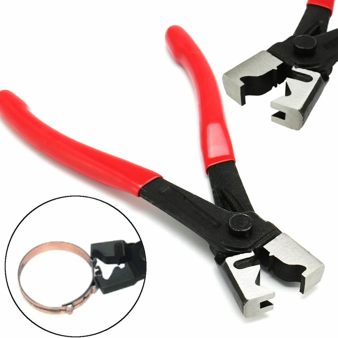 Pinza per Fascette Stringitubo Clic-R 17 cm Professionale in Acciaio Impugnatura Antiscivolo