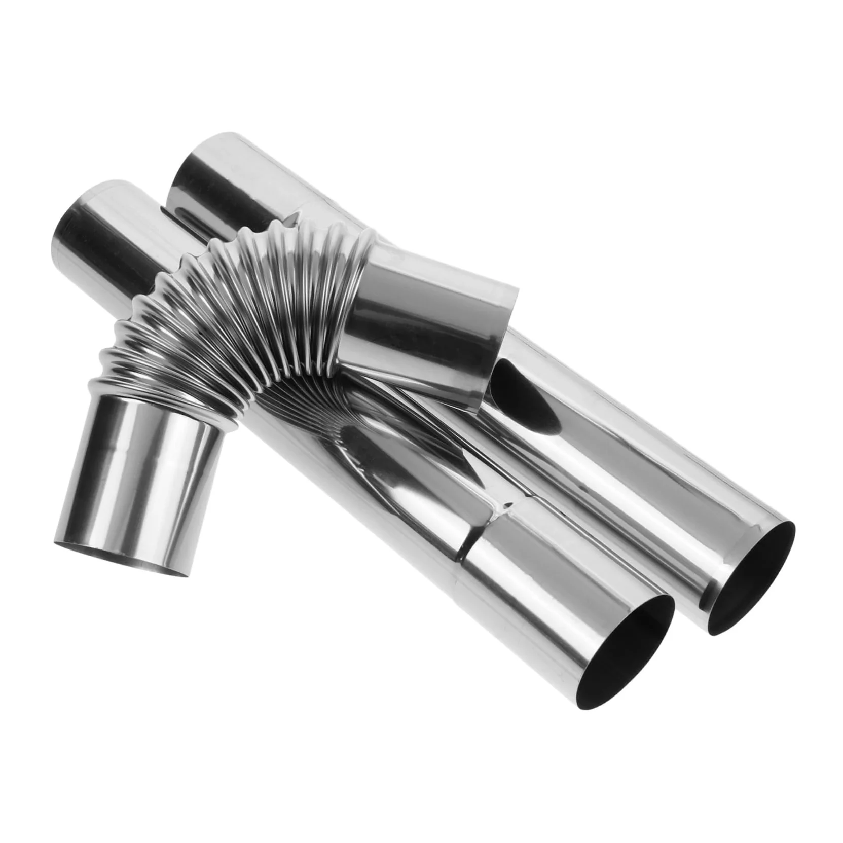 Tubo di Scarico in Acciaio Inox per Stufa Tubi per Riscaldamento Accessori per Stufa Tubo Flessibile Tubi di Sfiato per Casa