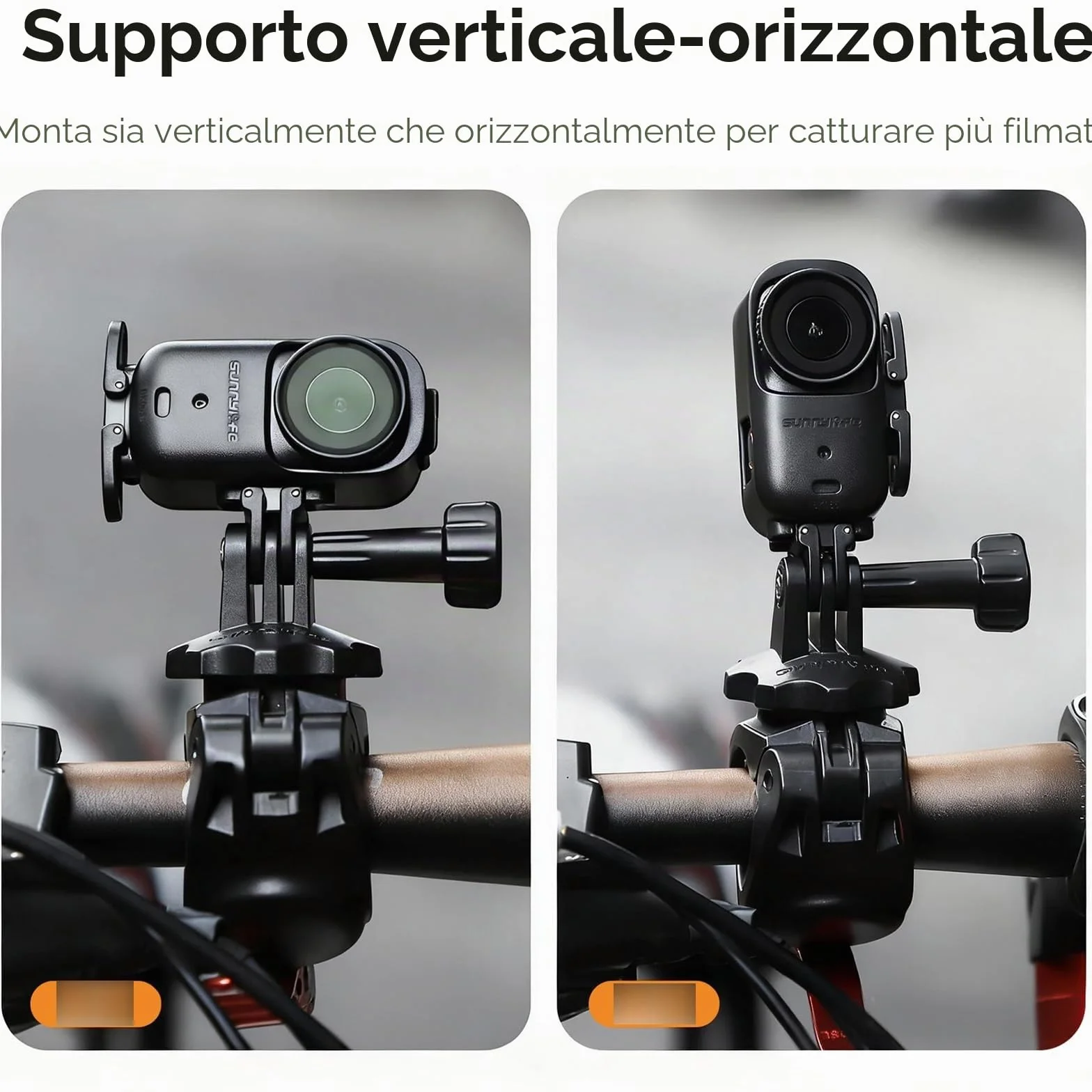 Telaio protettivo Gabbia Plastica per DJI Osmo Nano, Verticale-Orizzontale Adattatore Supporto Espansione Staffa Accessori per DJI Osmo Nano per treppiede/bastone selfie/zaino bicicletta clip
