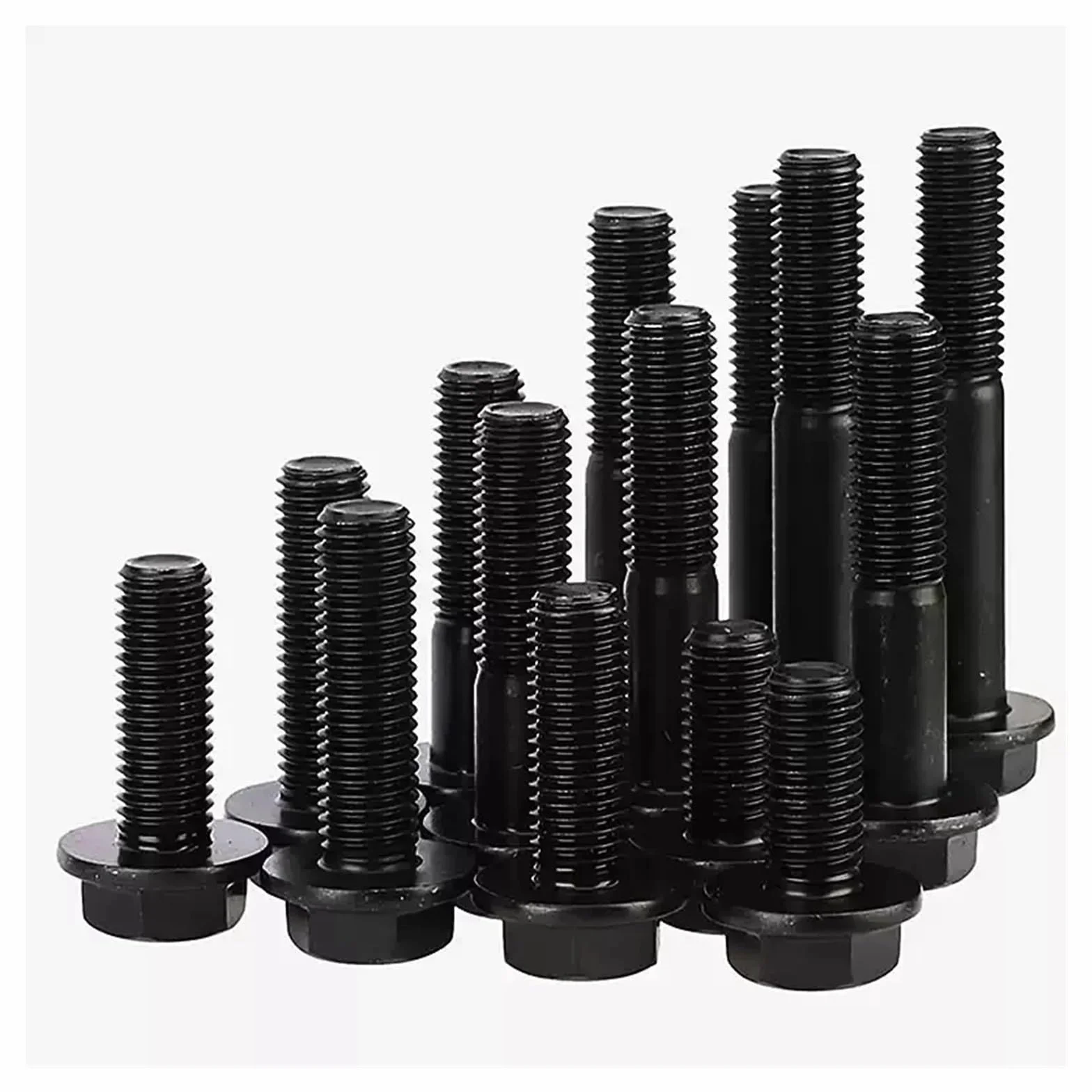Viti a testa esagonale con flangia in acciaio al carbonio nero 10.9 M10 M12 M14 M16
