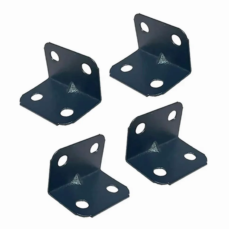 10-100 Pezzi Codici Angolari In Metallo Nero Resistente Staffe A L Da 90 Gradi Elementi Di Fissaggio For Mobili For Riparazione Di Scaffali For Armadi, Sedie, Tavoli, Guardaroba(100pcs)