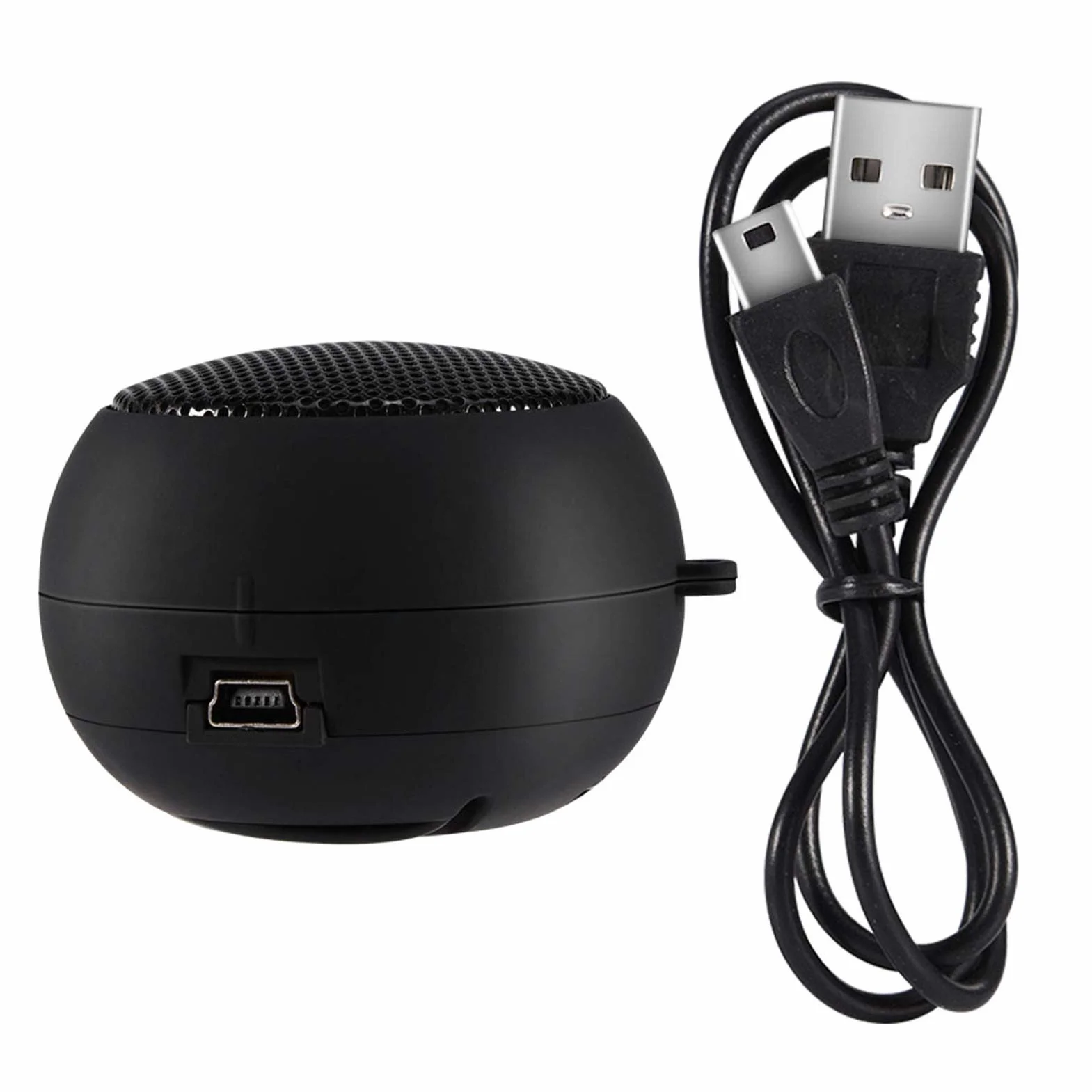 Mini Altoparlante Portatile con Interfaccia Audio AUX da 3 ayl mini speaker 5 Mm, Batteria Ricaricabile Integrata, Design del Foro del Dotato di Cavo di Przenośne głośniki przewodowe