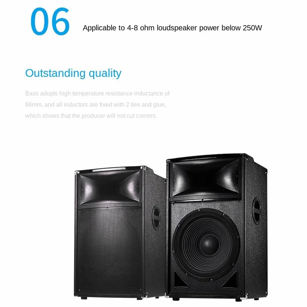 1 PCS 350W Altoparlante Audio A 2 Vie Crossover 3200Hz Divisore Ad Alta e Bassa Frequenza HiFi Filtro Crossover Ad Alta fedeltà