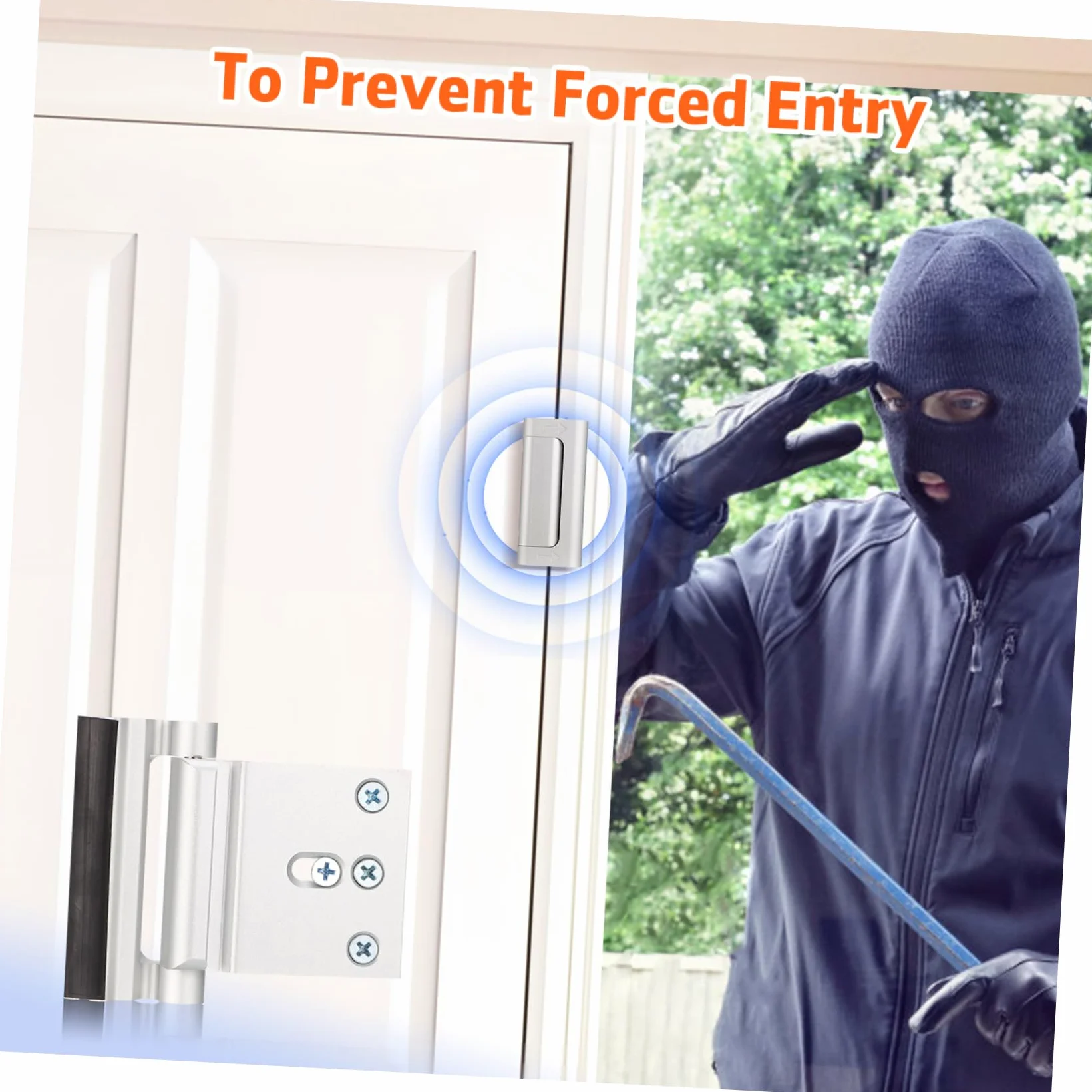 NUOBESTY 4 Set Serratura Sicurezza Per Porte Chiusura E Resistente Facile Installazione E Uso Accessorio Sicurezza E Appartamento 2 Pezzi*4