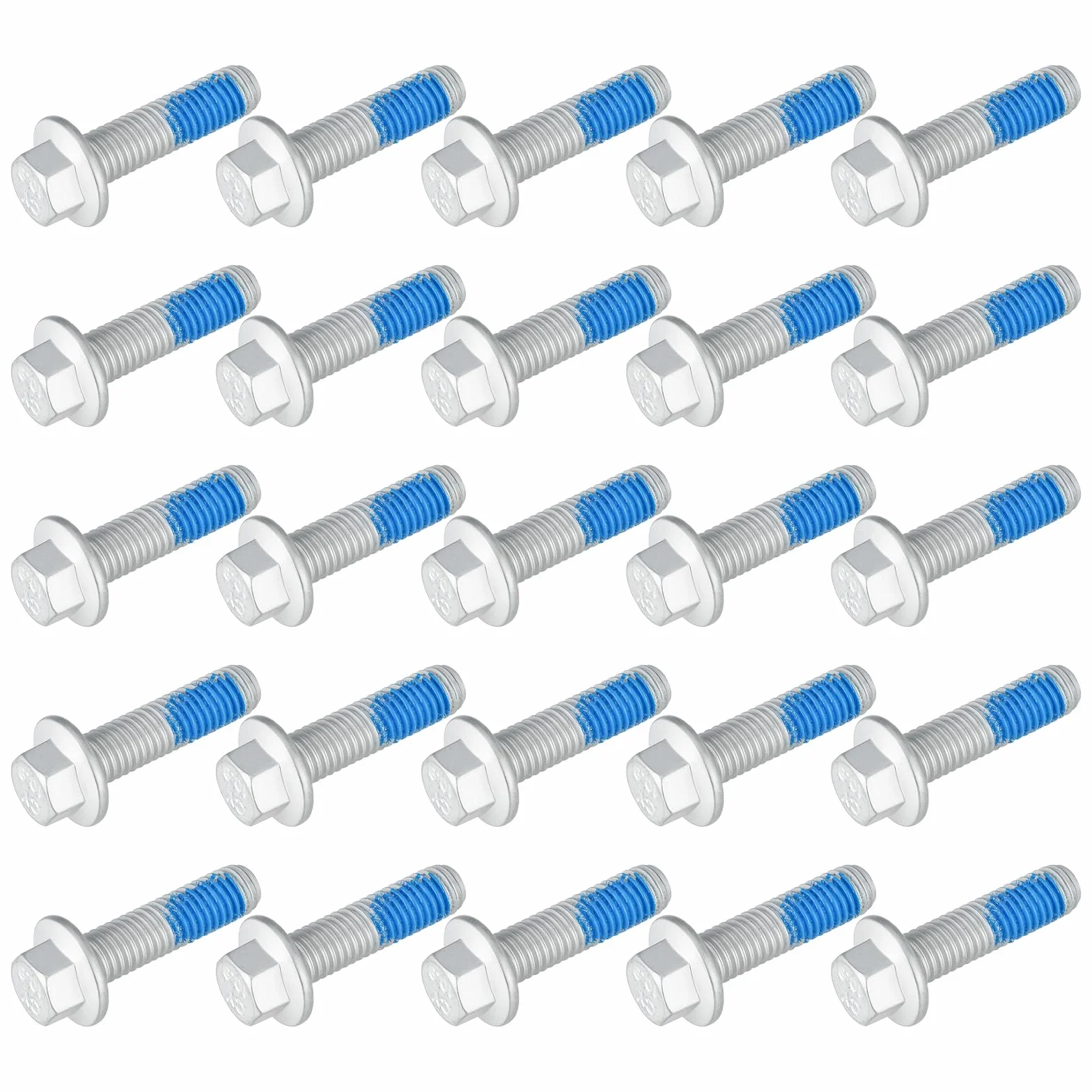 M8x1,25 Viti Flangiate Esagonali Grado 10.9 Acciaio Al Carbonio 30x16 mm 25 Pezzi