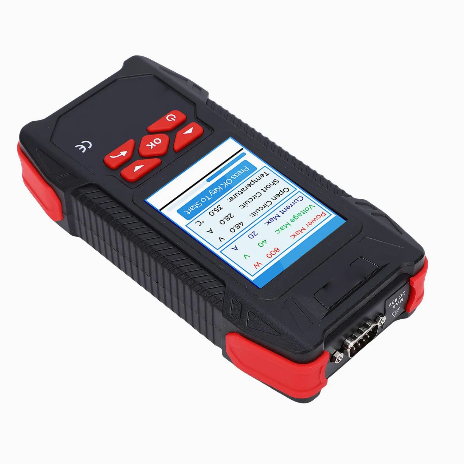 FILFEEL Tester per Pannelli Solari da 2000 W con Analisi MPPT e Display Curva I-V – Multimetro Fotovoltaico per Test di Tensione a Circuito Aperto, Corrente di Corto Circuito e Potenza – Contatore