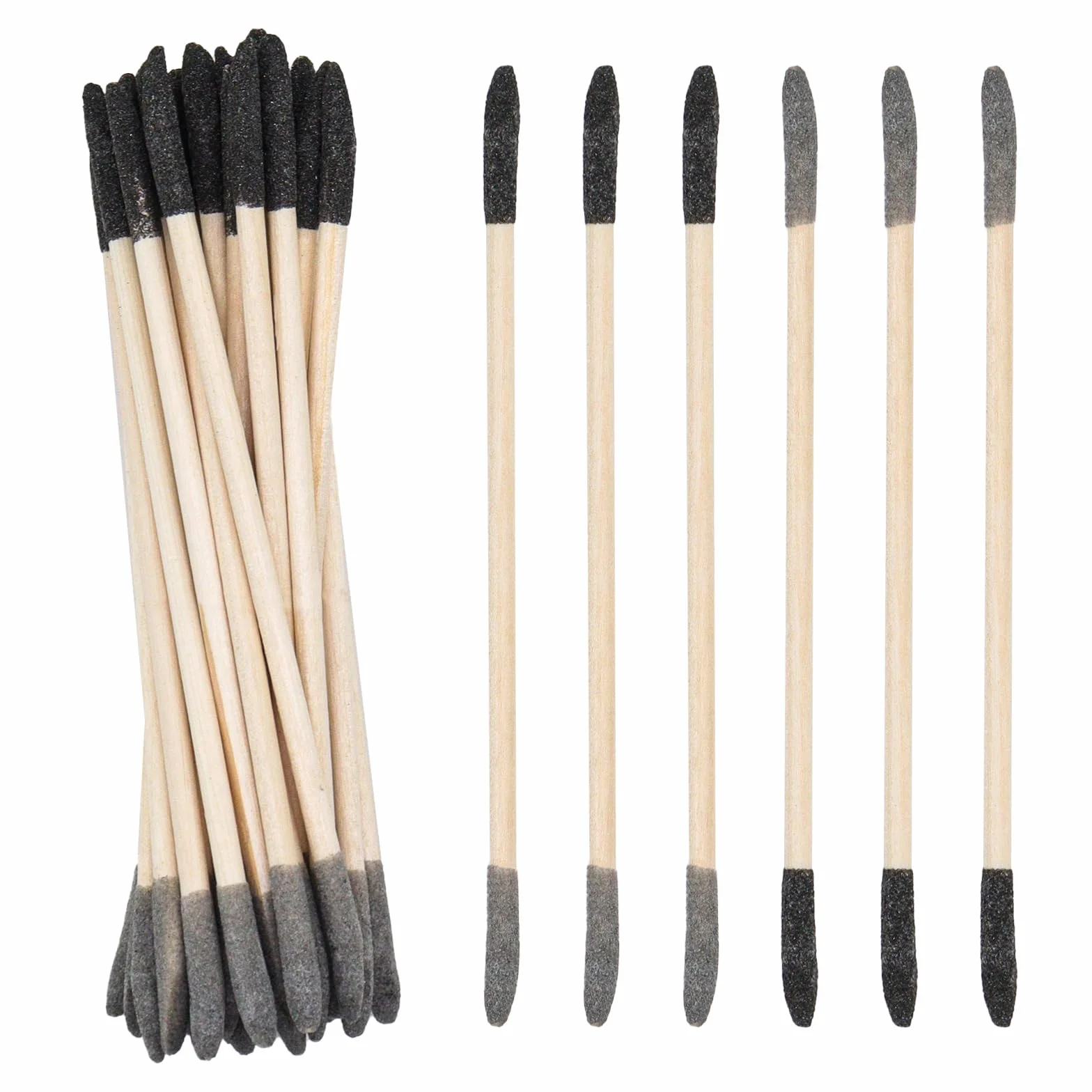 Bastoncini per sabbiatura 150# 280# doppia estremità abrasivi per modellismo legno nail art
