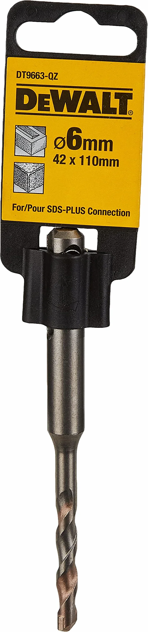 DEWALT DT9663-QZ PUNTE SDS-PLUS HP A 2 TAGLIENTI 6mm x 110x42mm