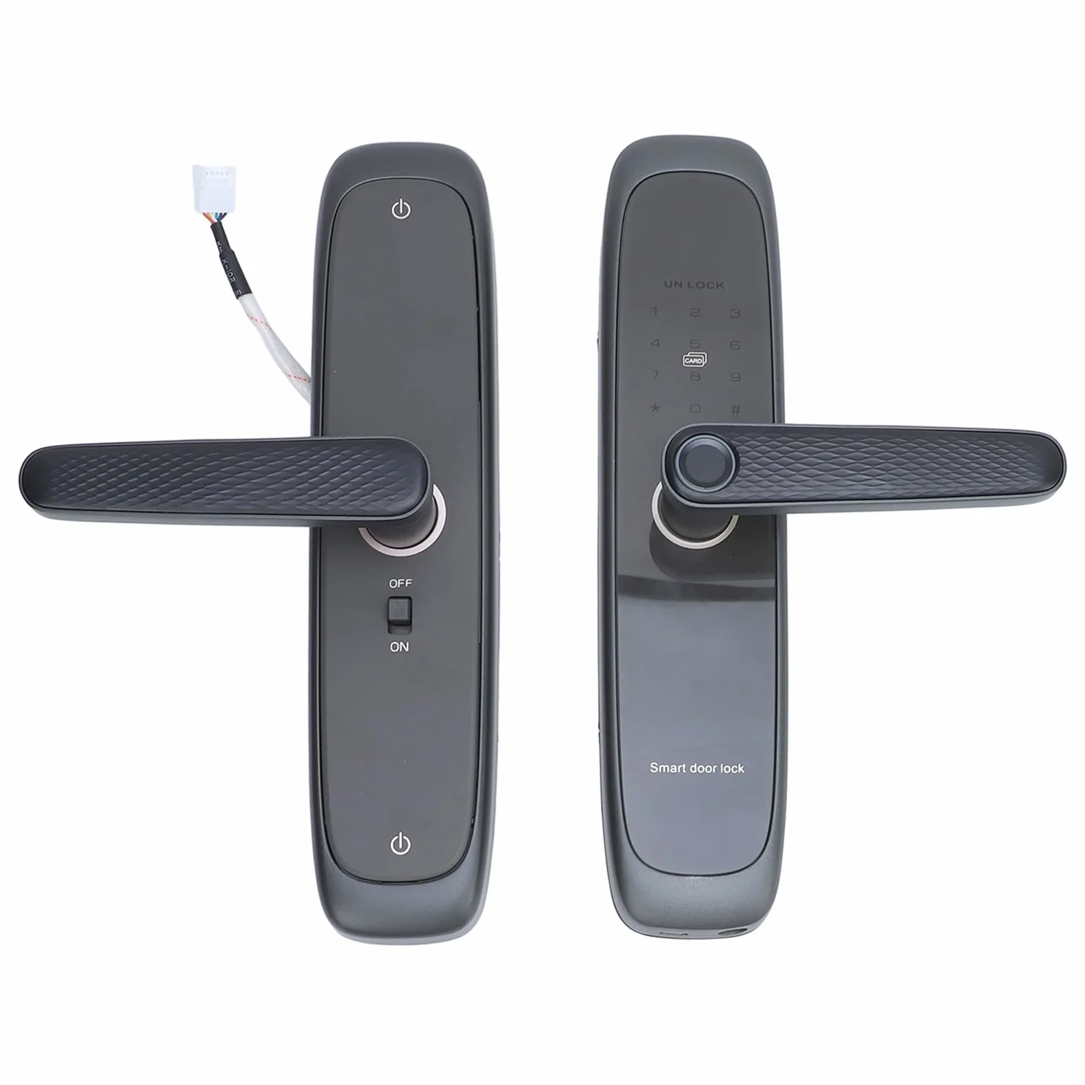 Tastiera con Impronta Digitale Maniglia per Porta Serratura Smart Keyless Entry per Sicurezza Avanzata Domestica Lega di Alluminio 1 unità (6068)