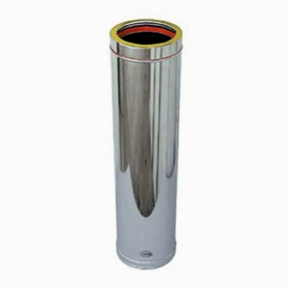 Tubo doppia parete in acciaio inox per canne fumarie L 1 M (DN 350-400)
