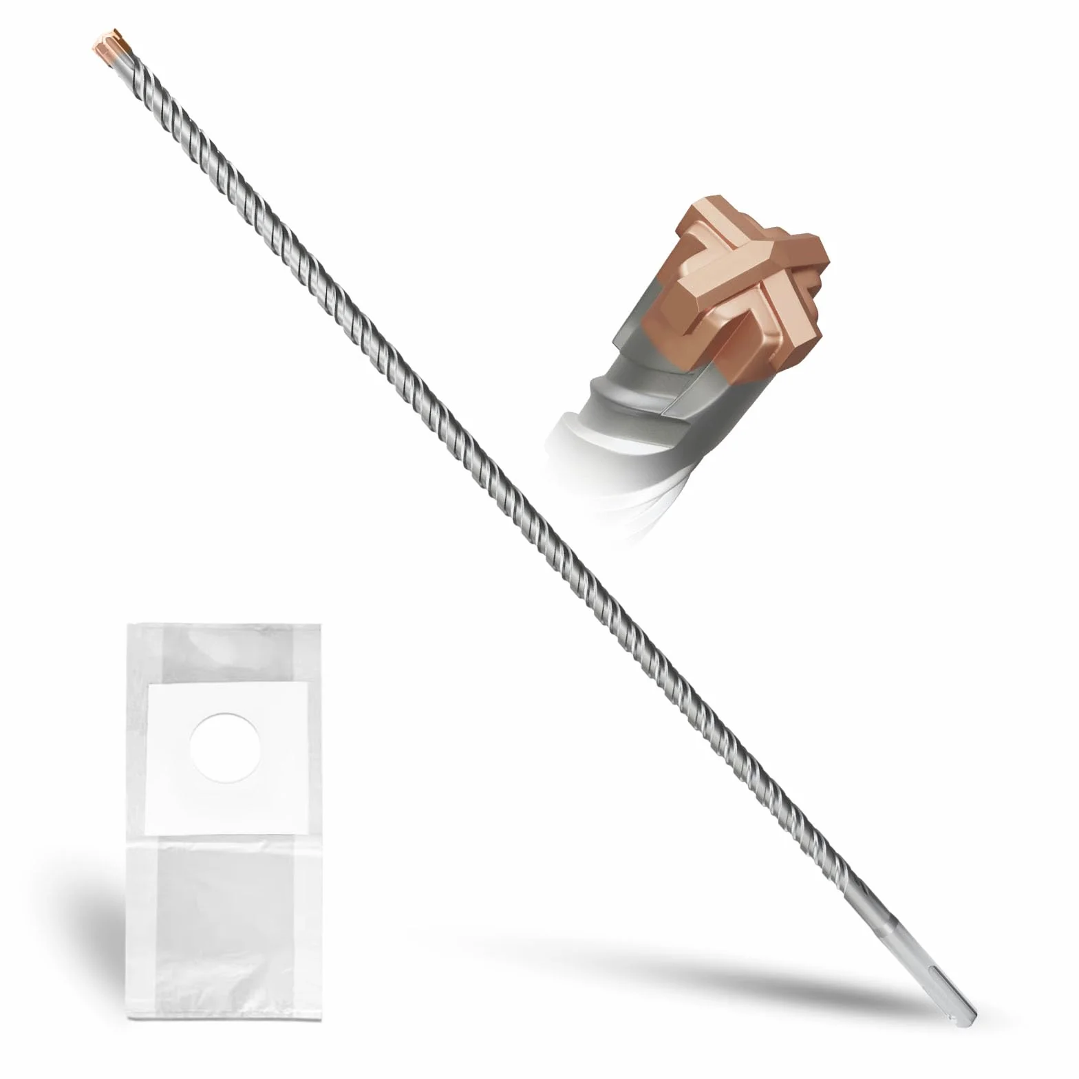 Punta per trapano SDS Plus 10mm x 460mm 4 lame in metallo duro cemento armato